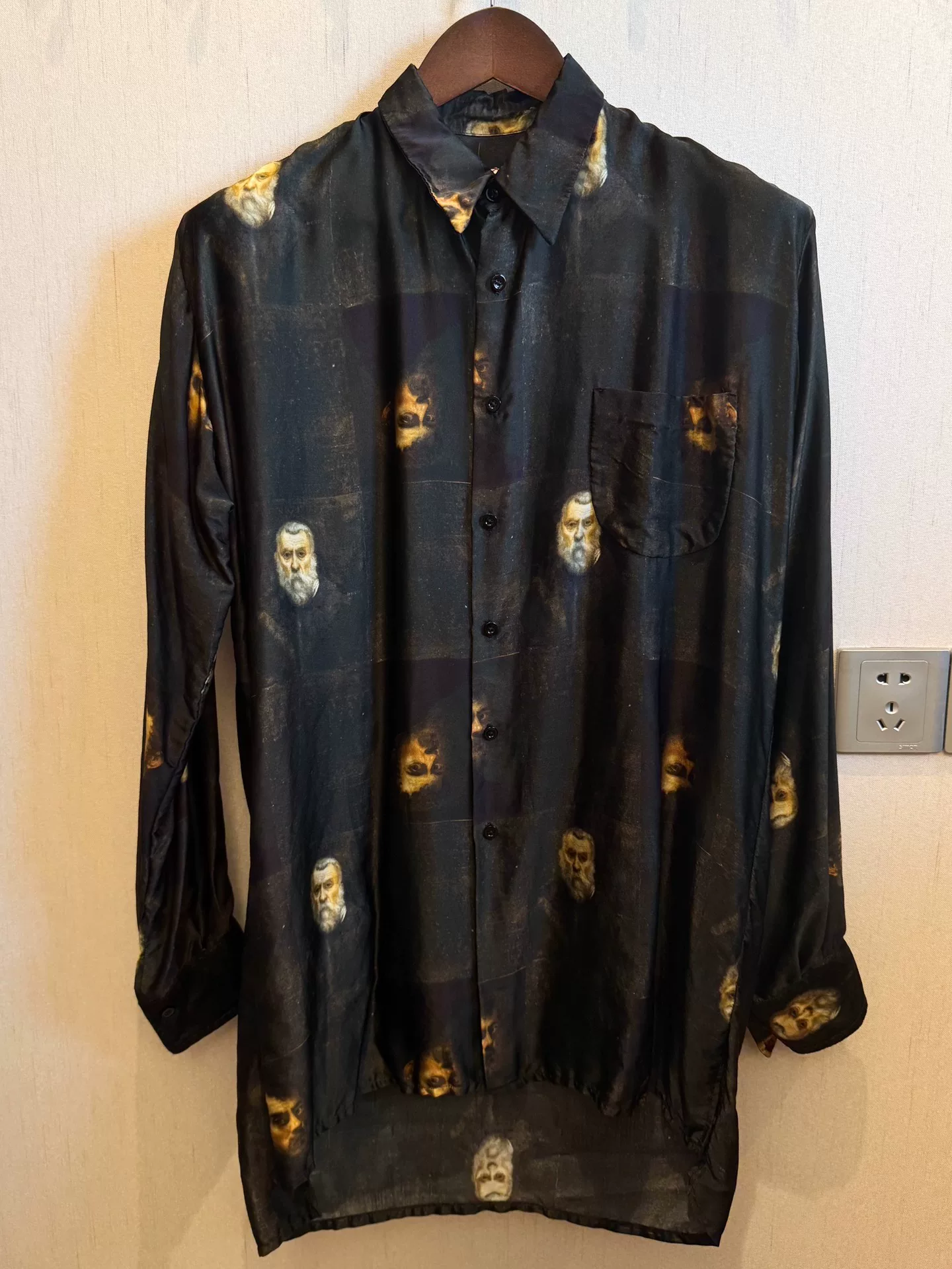 Geoffrey B Small Portrait Silk Shirt