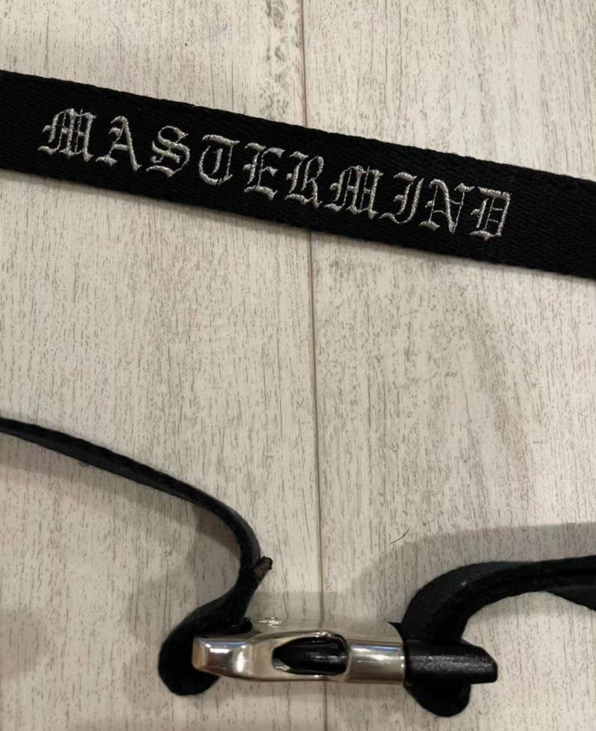 Mastermind Japan Embroidered Belt — detail