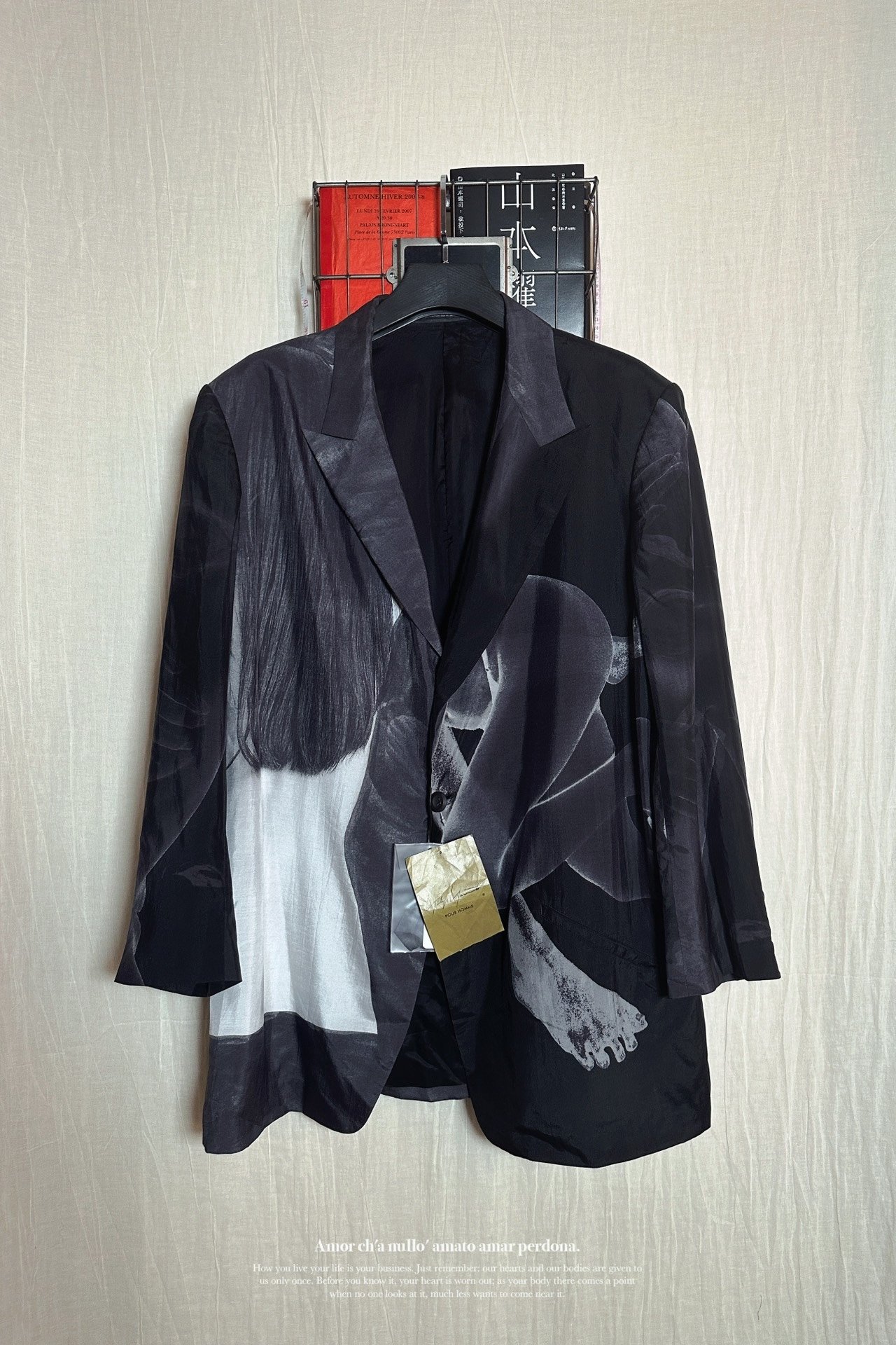 Yohji Yamamoto 23ss Silk Suit Jacket — front