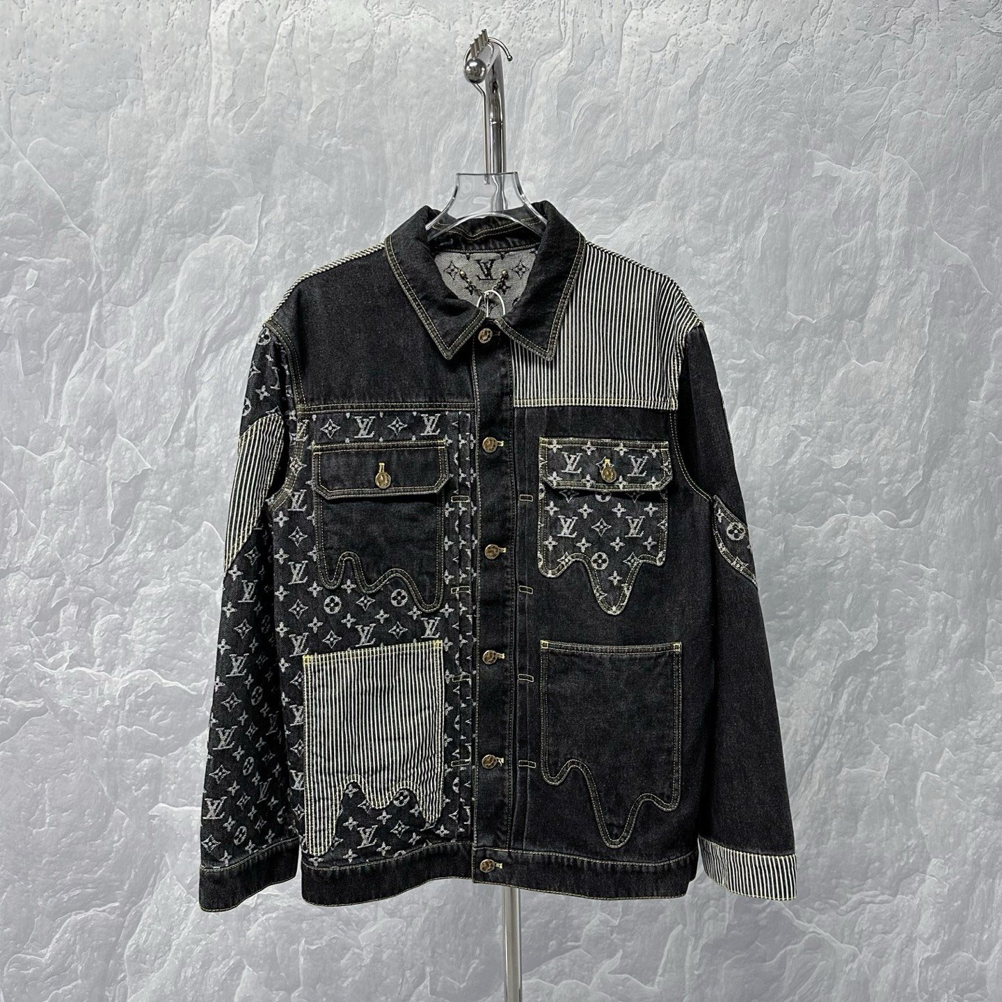 Louis Vuitton Nigo Deconstructed Patchwork Jacket