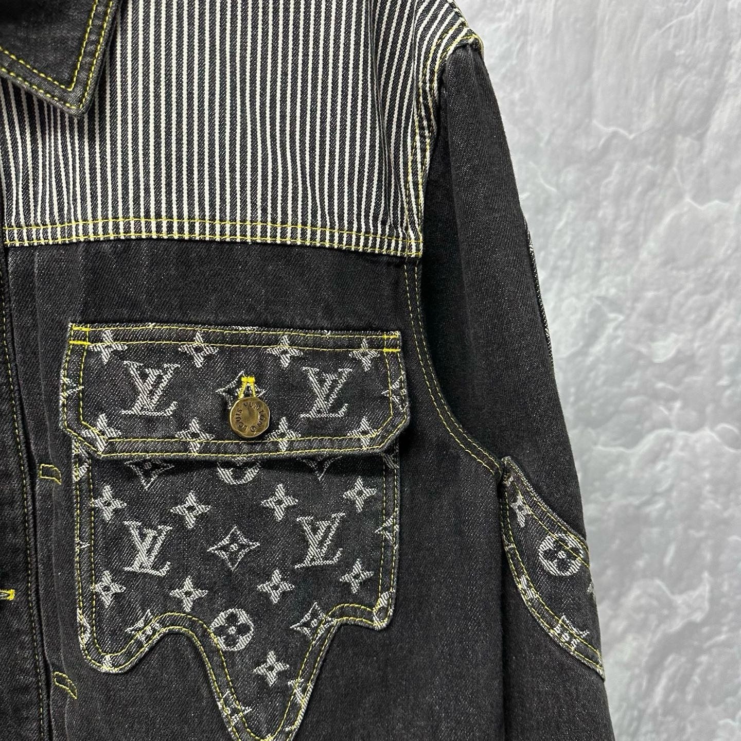 Louis Vuitton Nigo Deconstructed Patchwork Jacket — detail