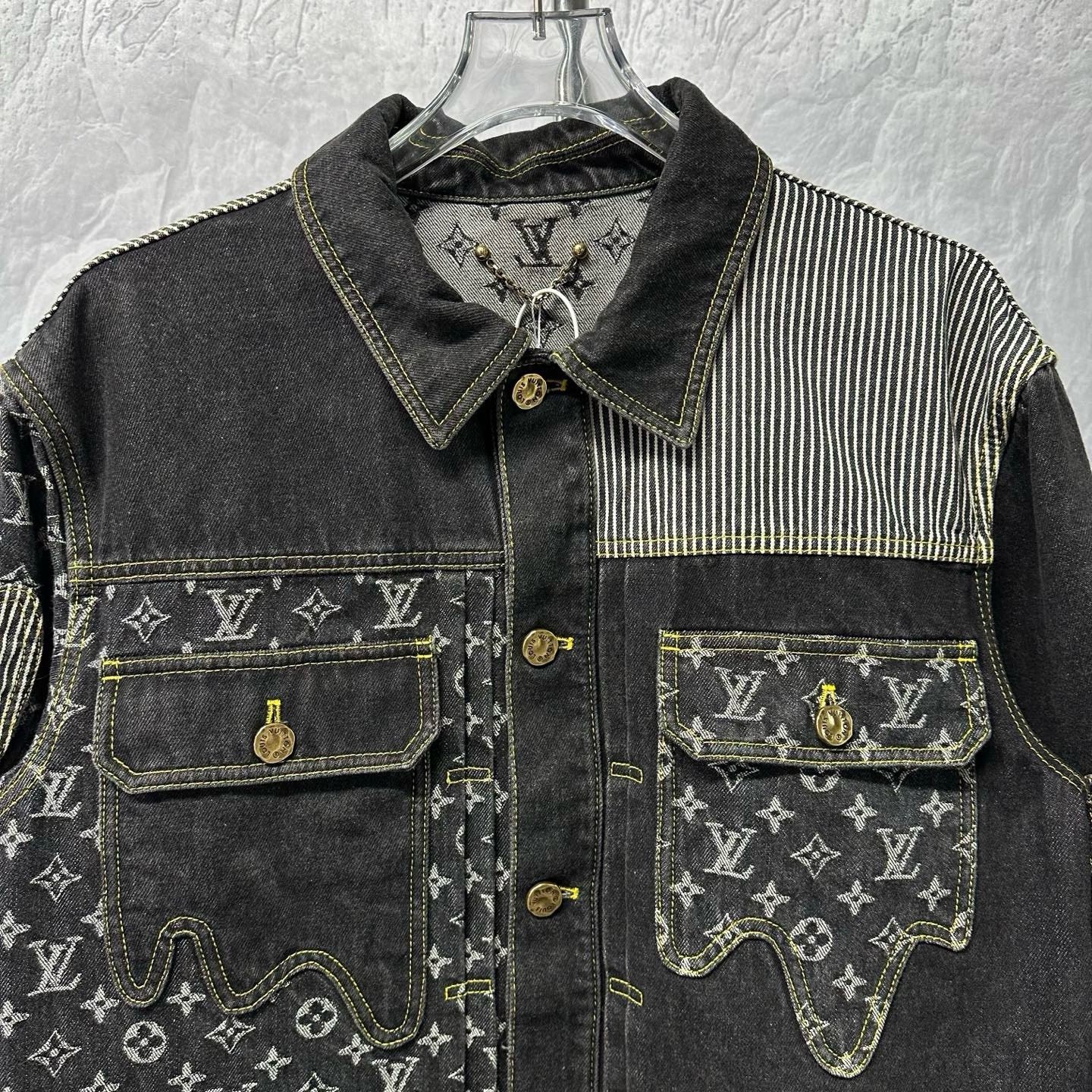 Louis Vuitton Nigo Deconstructed Patchwork Jacket — front