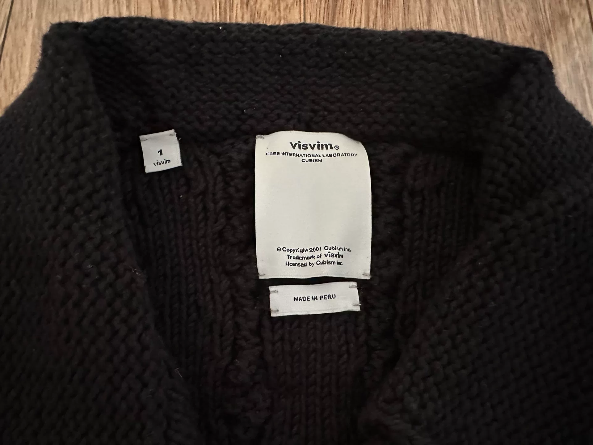 VISVIM HIGHLAND KNIT BUCKY COVERALL — detail