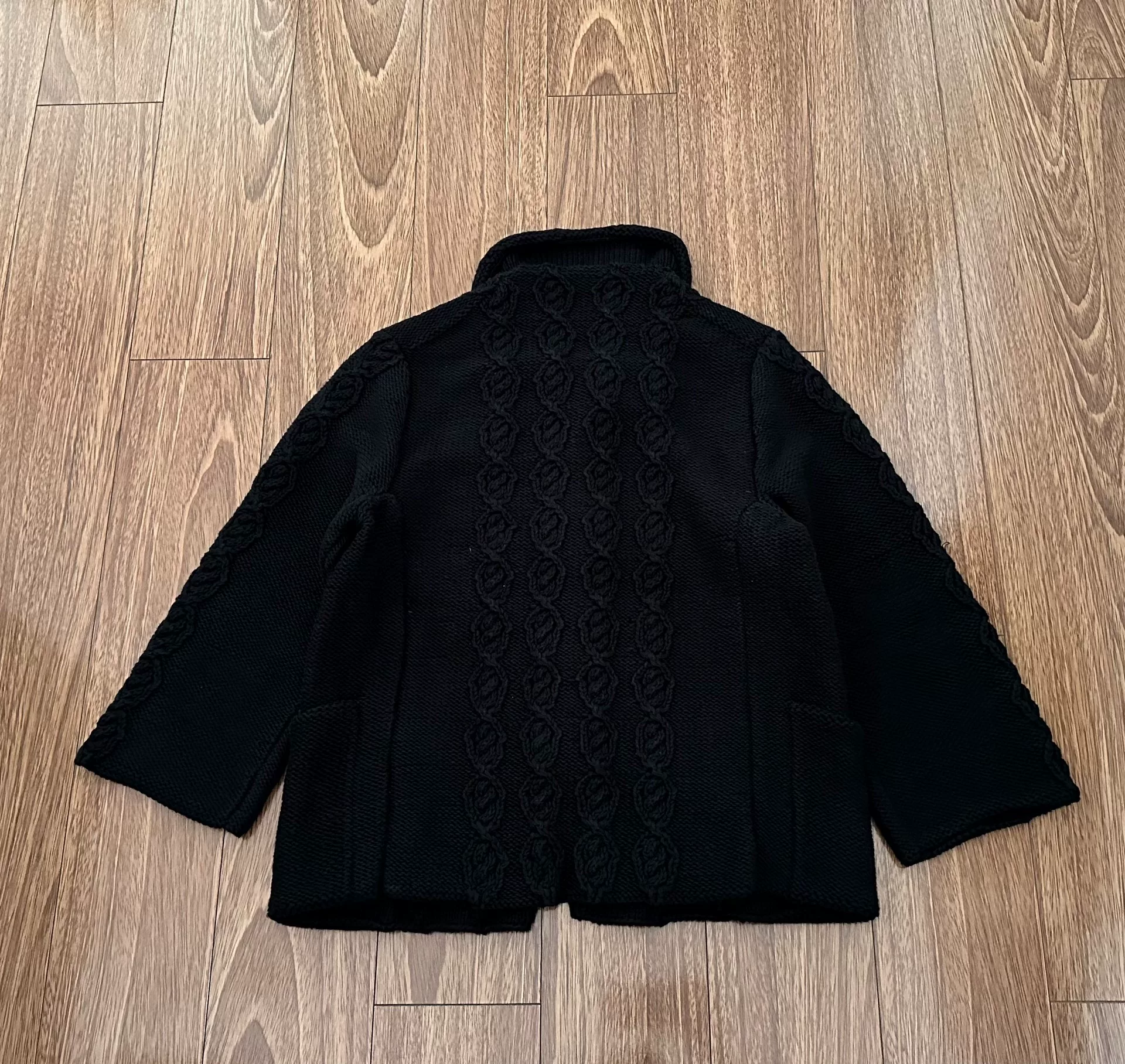 VISVIM HIGHLAND KNIT BUCKY COVERALL — front