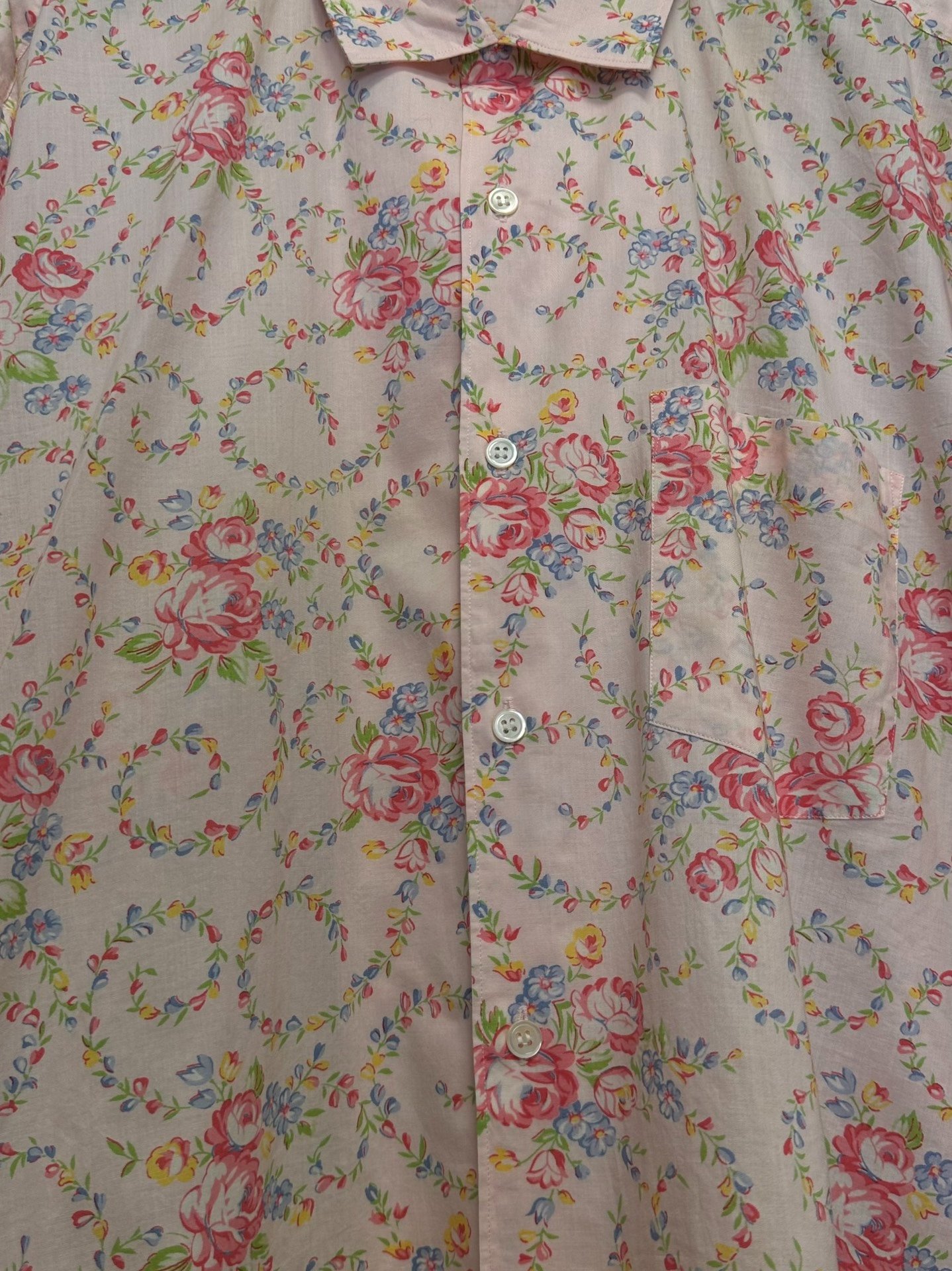 Comme des Garçons 1990s Runway Flower Shirt — label