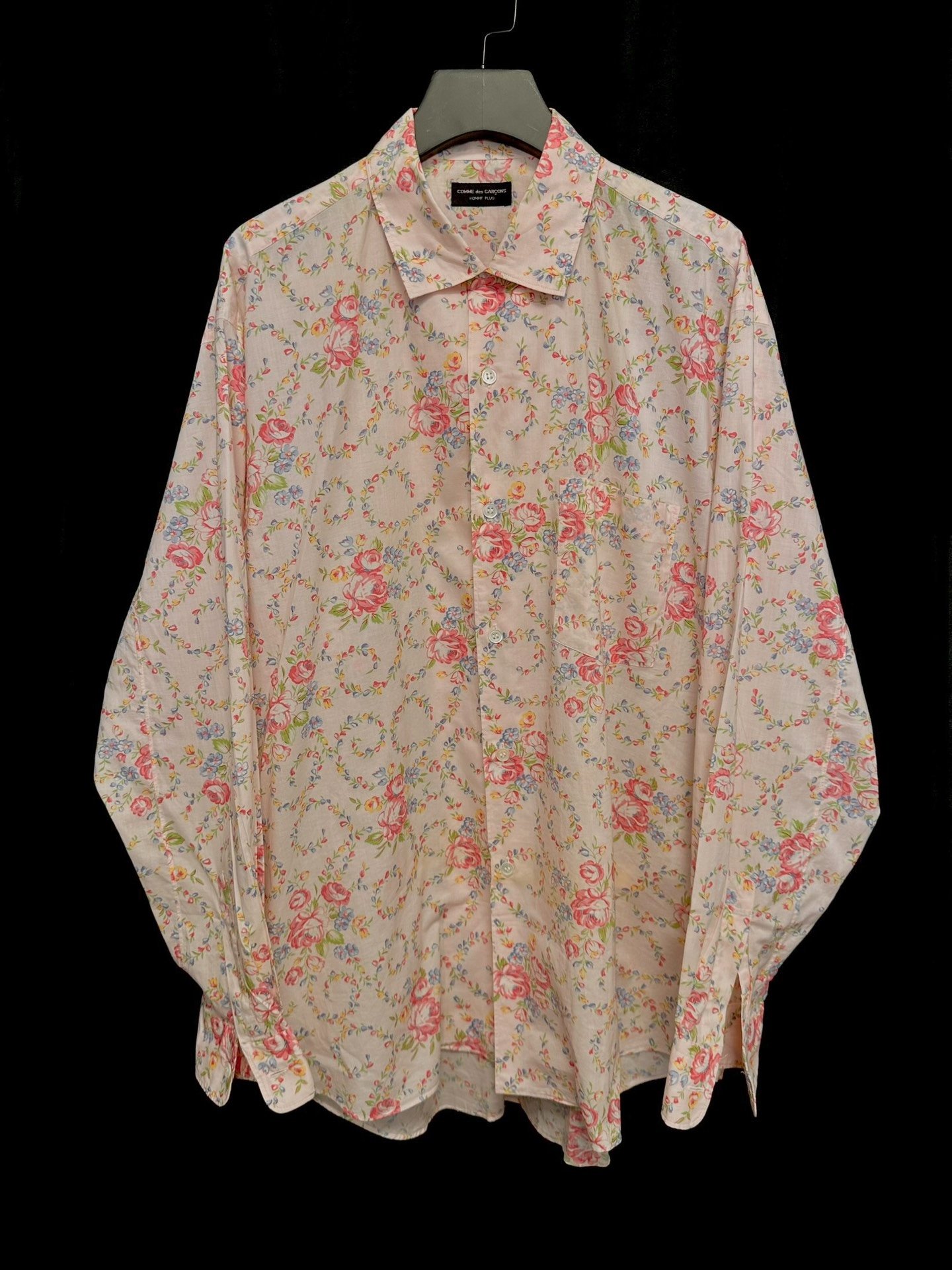 Comme des Garçons 1990s Runway Flower Shirt