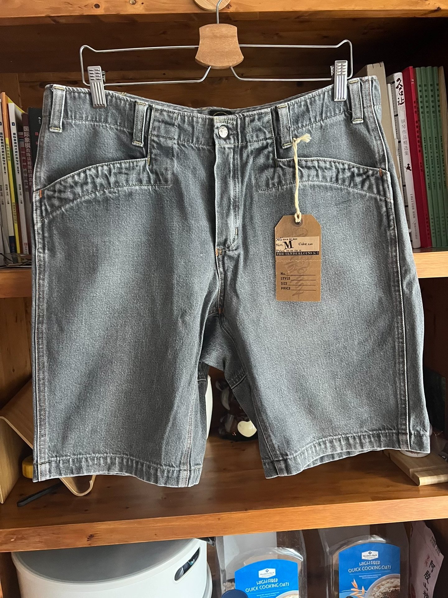 Tenderloin Vintage Washed Denim Shorts — front