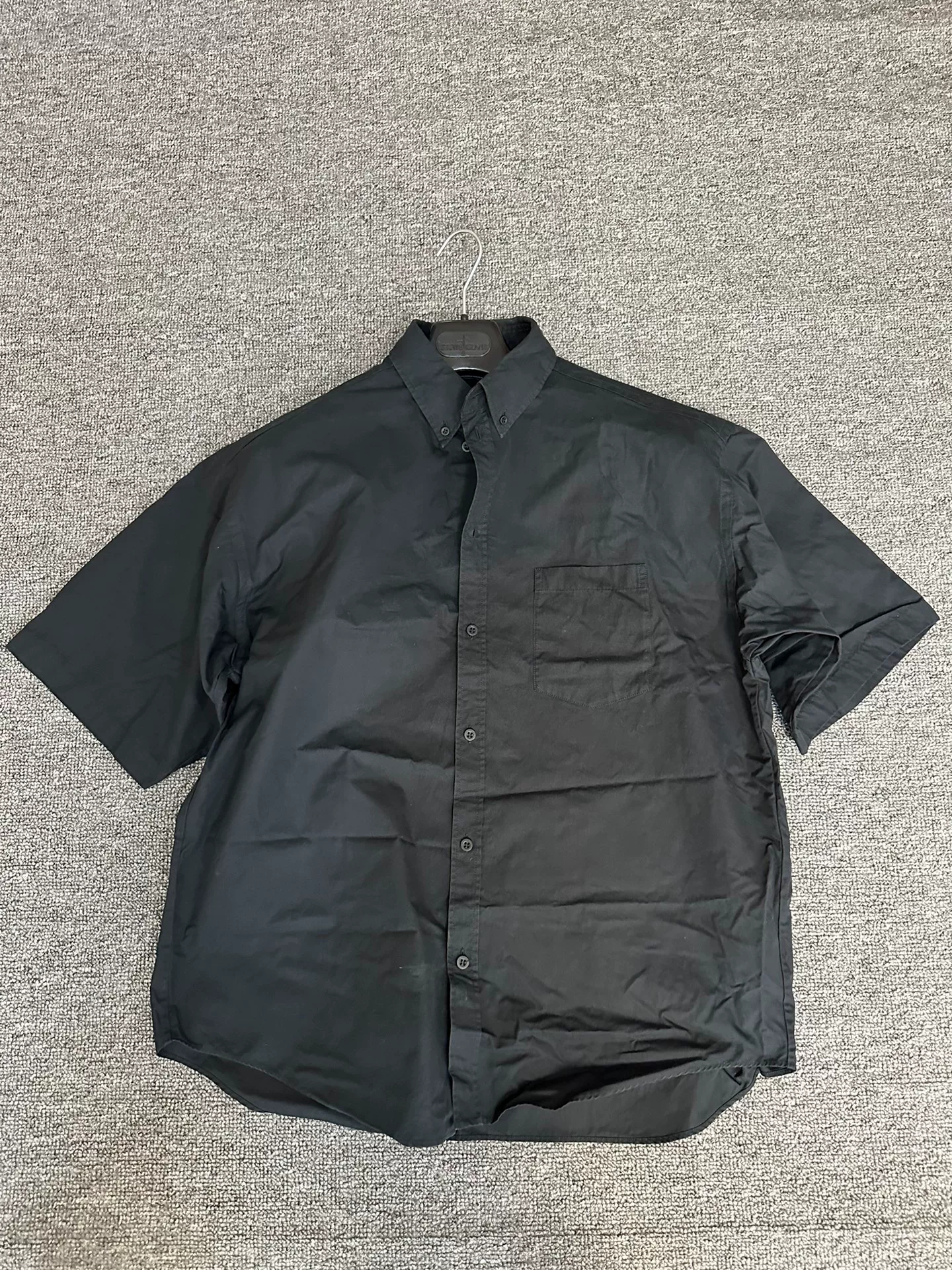 Balenciaga Cotton Short-Sleeve Shirt — front