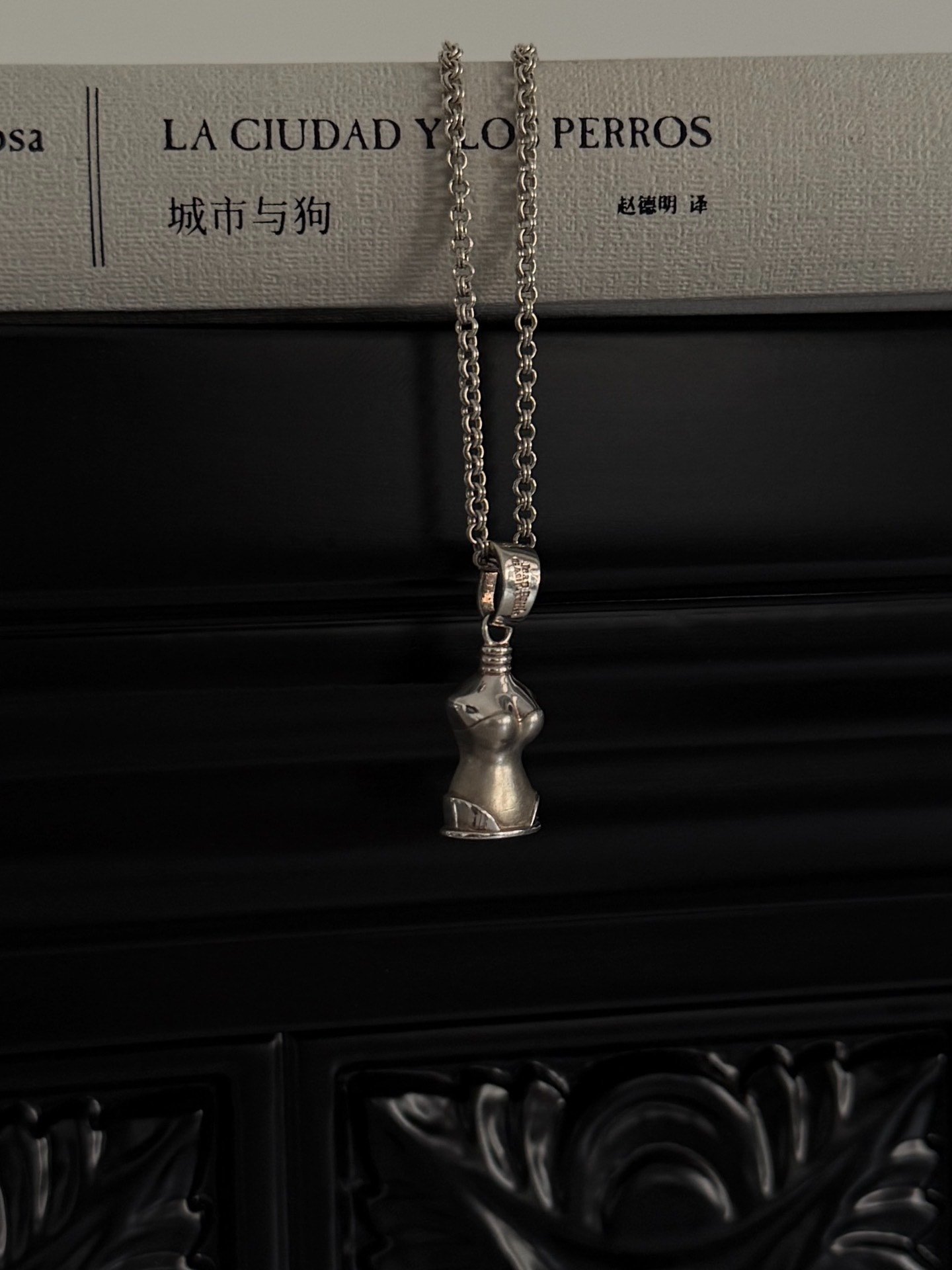 Jean Paul Gaultier Silver Torso Pendant Necklace