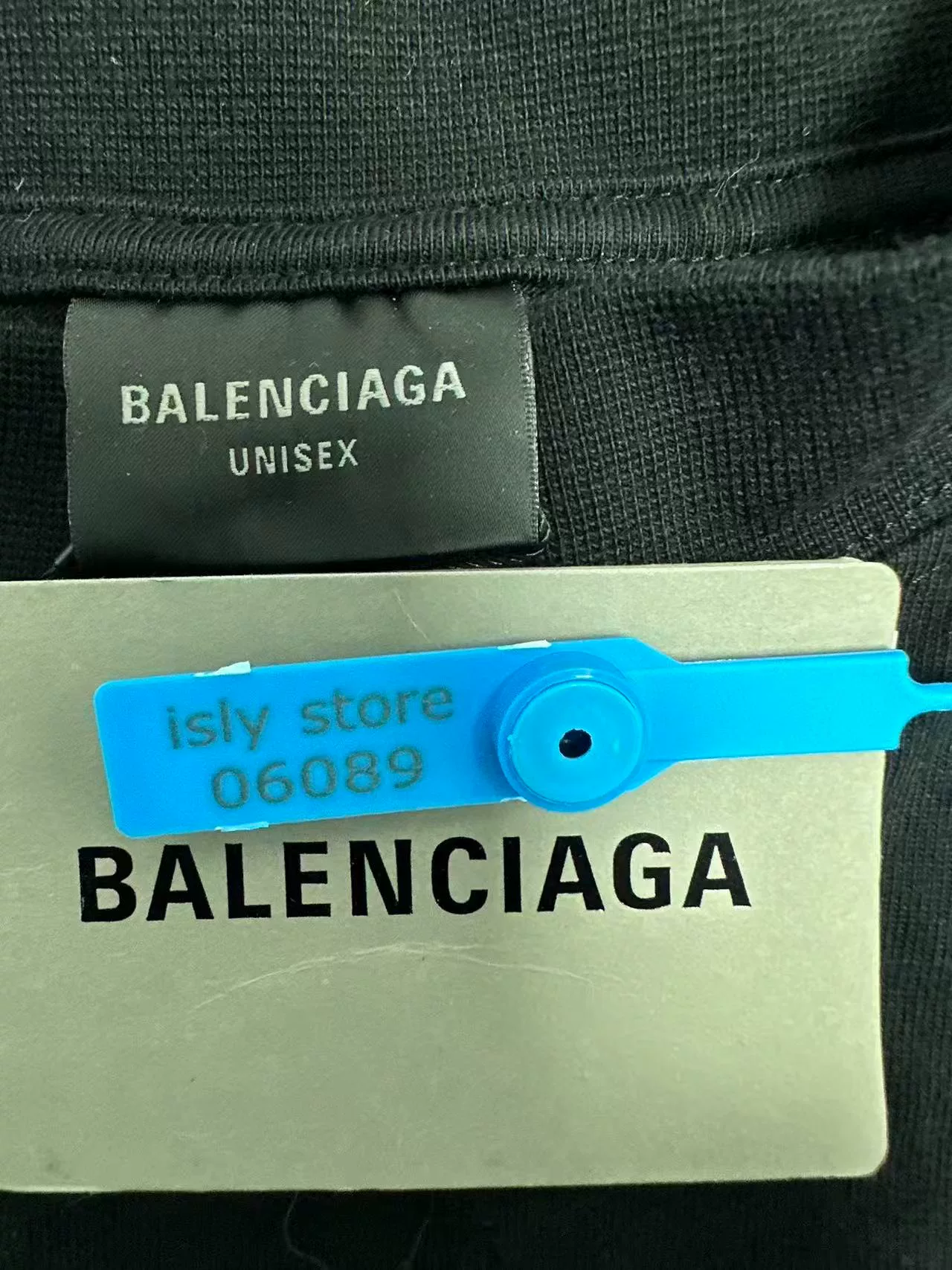 Balenciaga Logo Print Crewneck Short-Sleeve T-Shirt — back
