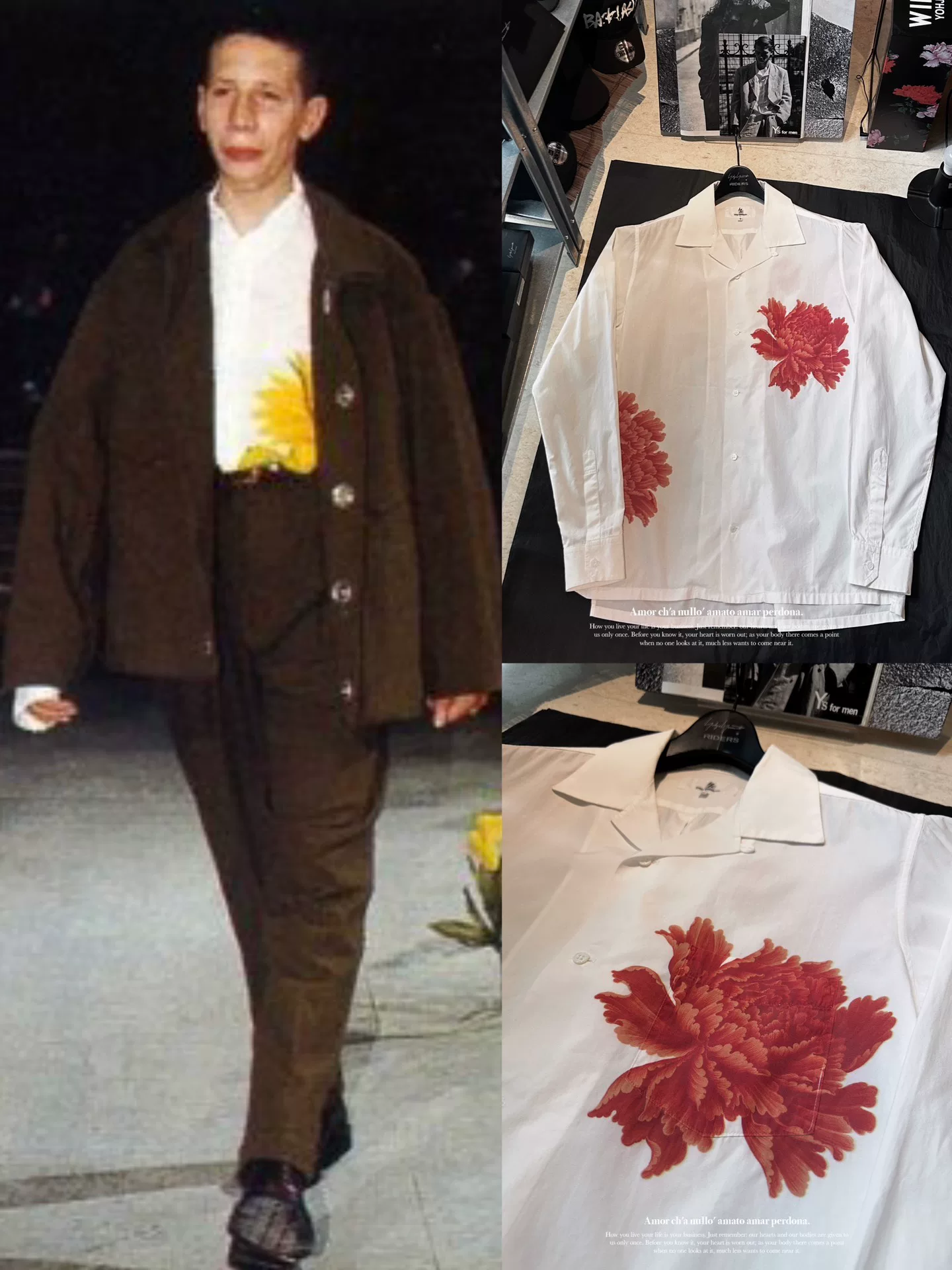 Yohji Yamamoto x Hayashi 05AW Peony Shirt