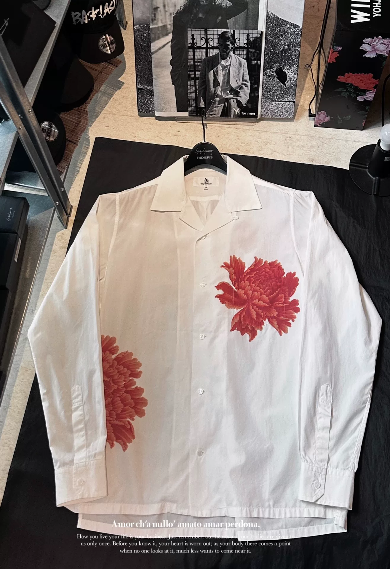 Yohji Yamamoto x Hayashi 05AW Peony Shirt — front