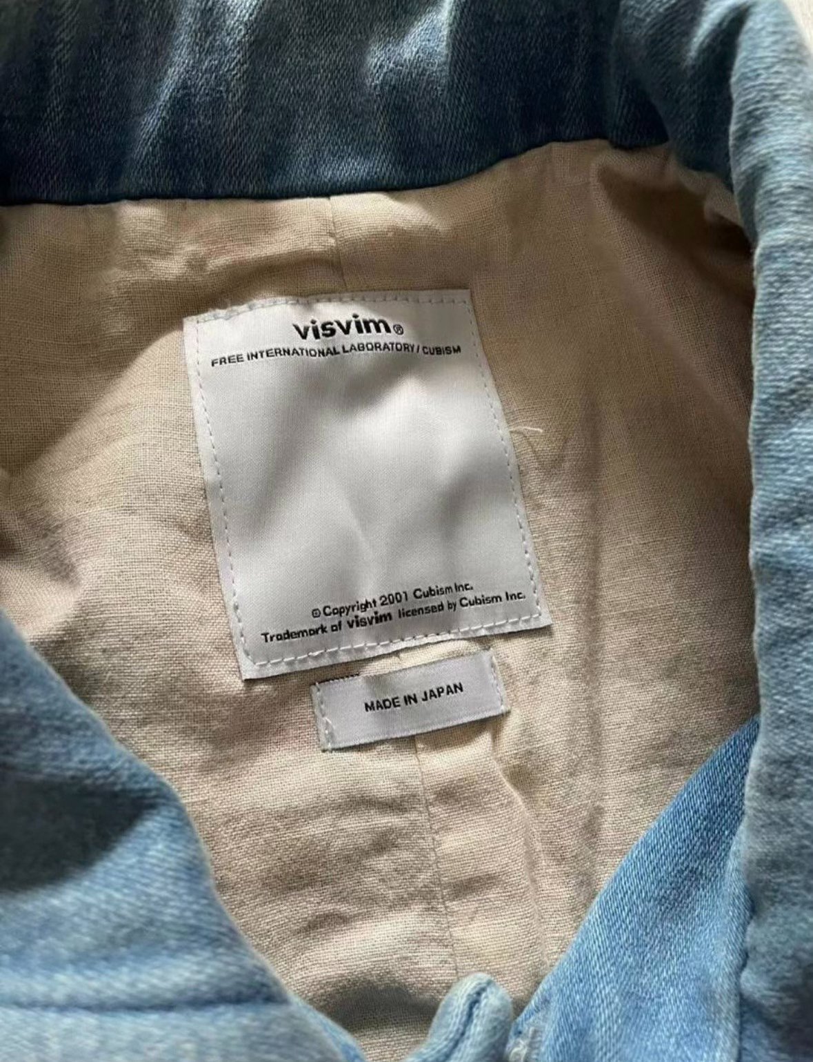 VISVIM POTOMAC JKT DMGD MOLE SKIN — detail