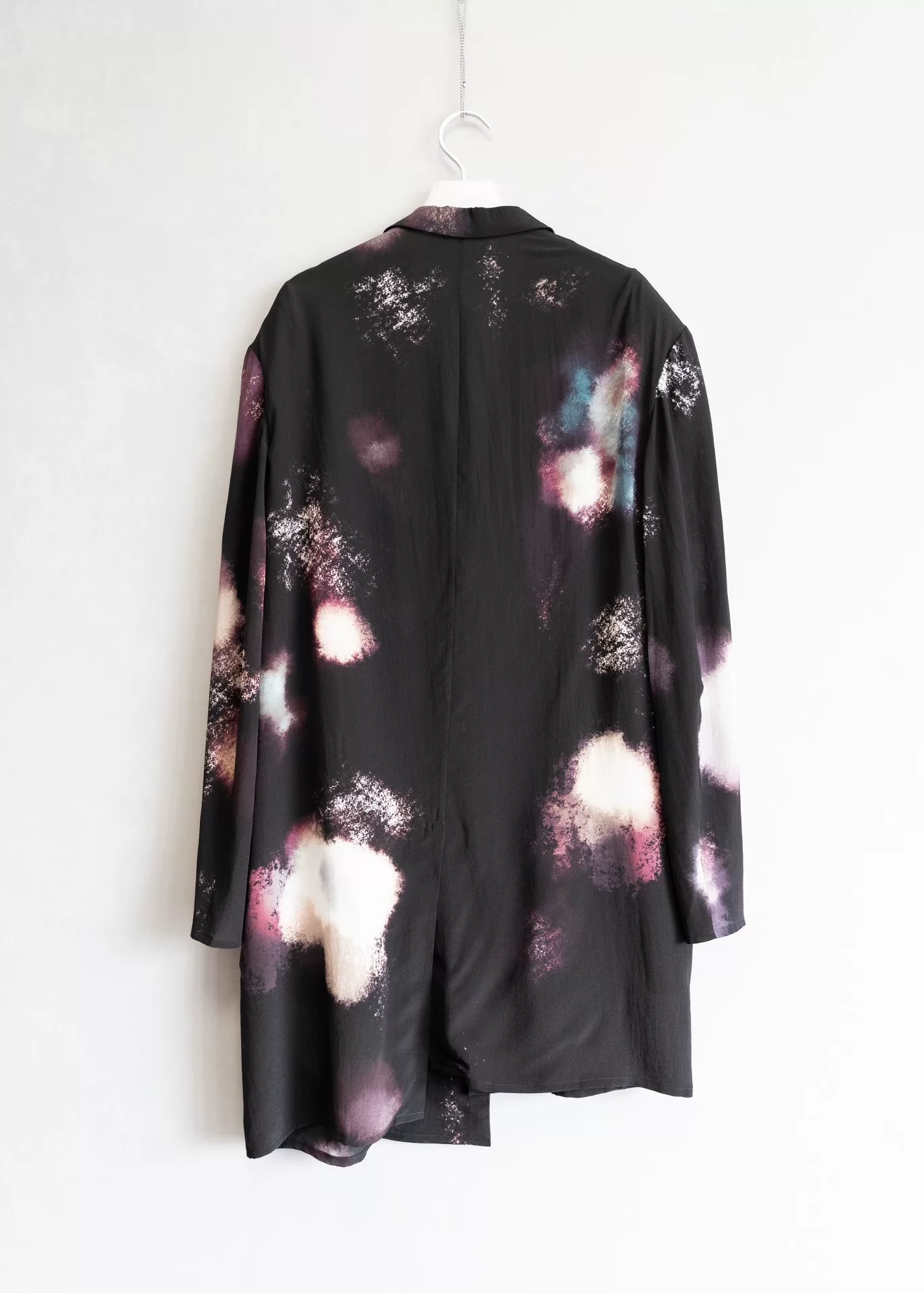 Yohji Yamamoto 25SS Fireworks Silk Coat — label