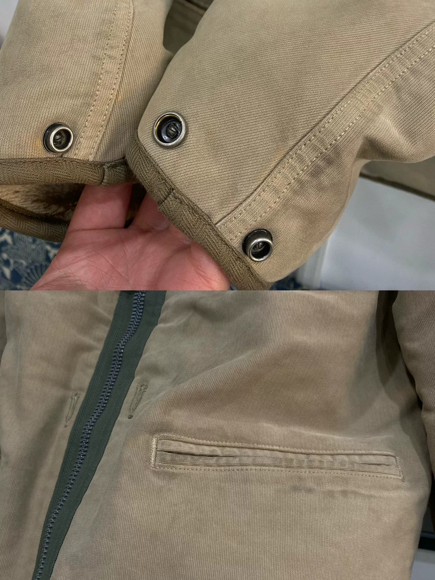 VISVIM 22AW Contrary Dept Beige Liner Jkt — label