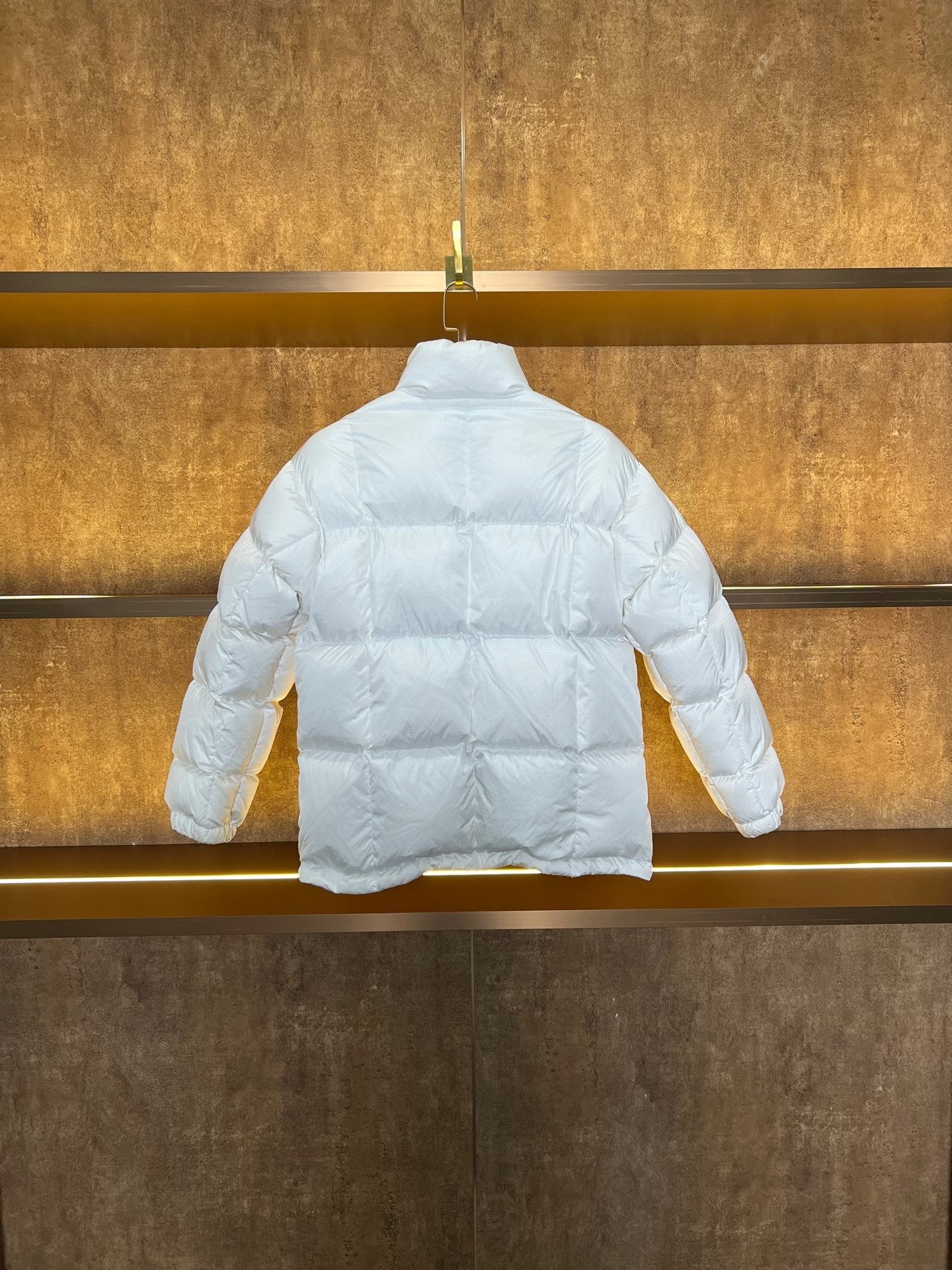 Louis Vuitton White Monogram Down Jacket — front