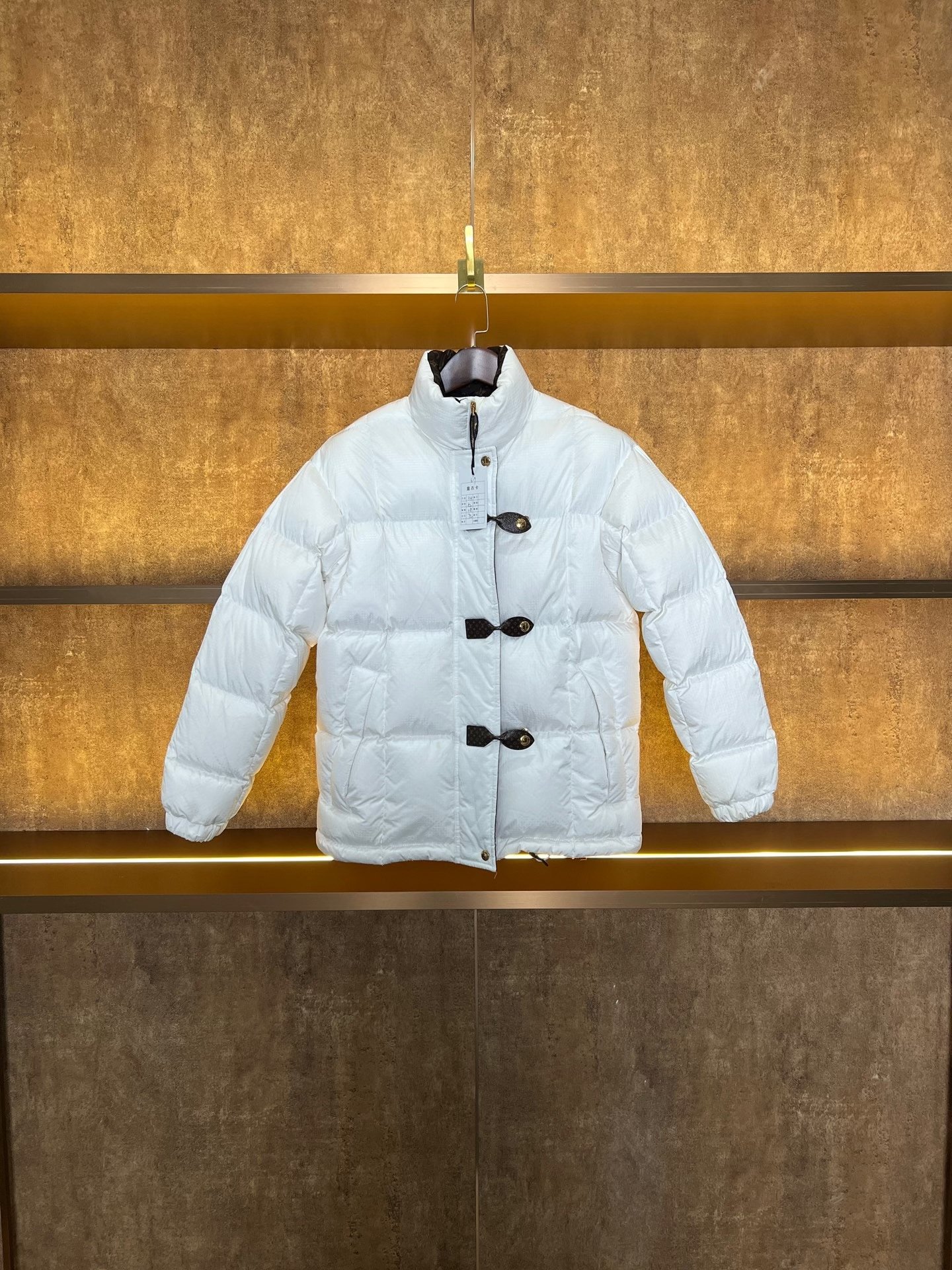 Louis Vuitton White Monogram Down Jacket