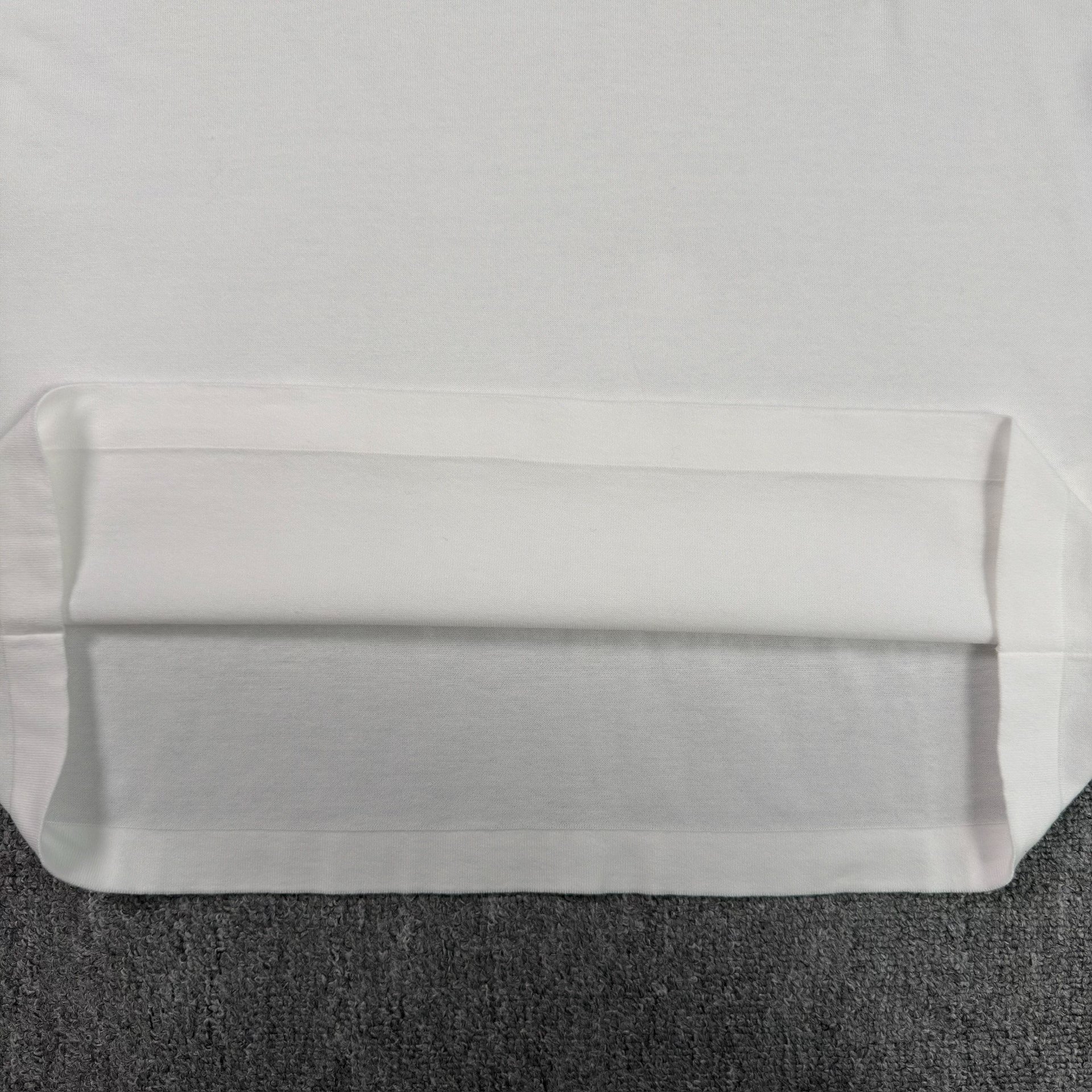 Louis Vuitton White Printed Cuff Short-Sleeve Tee — label