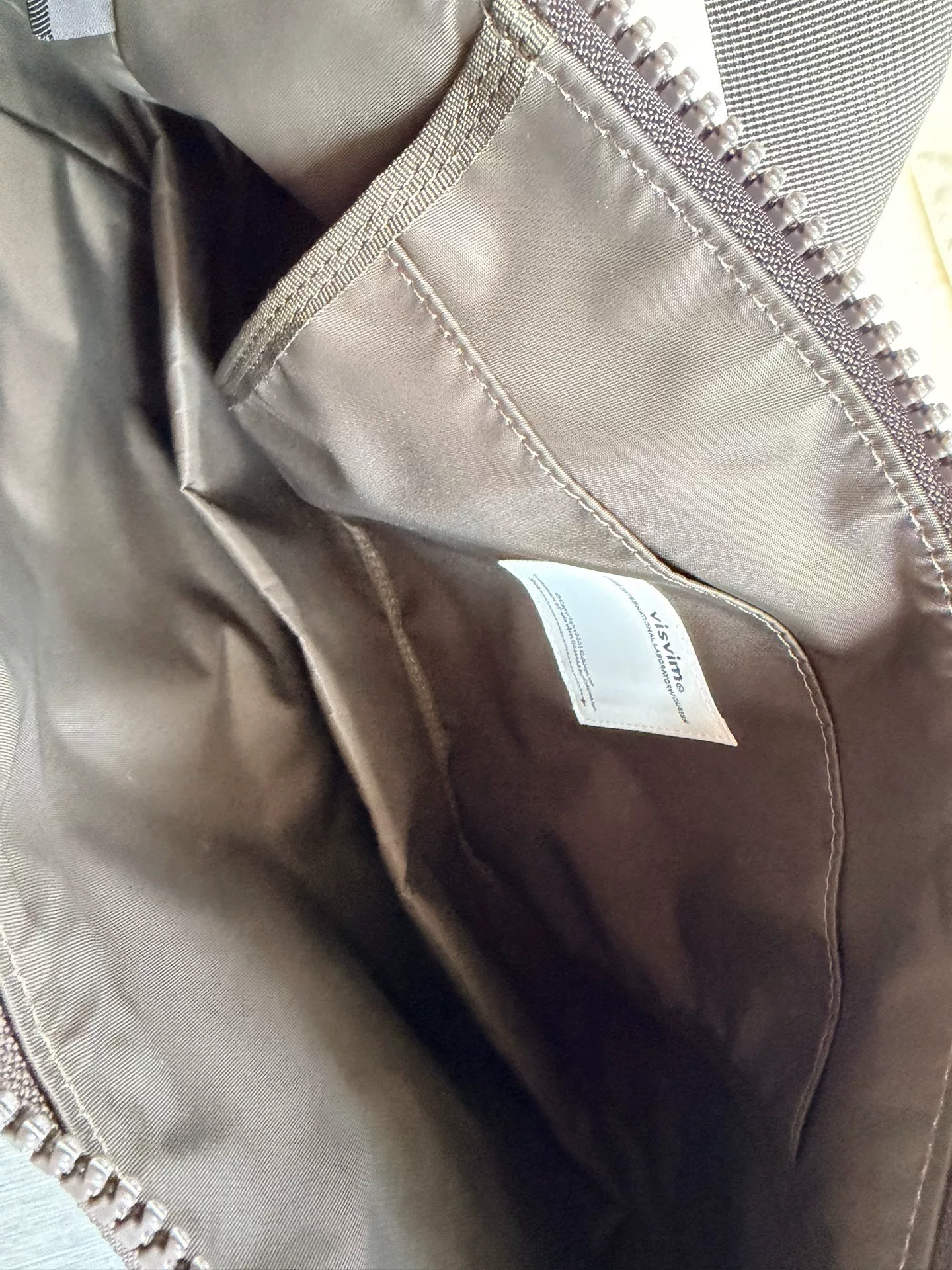 Visvim Cordura Charlie M Shoulder Bag — label