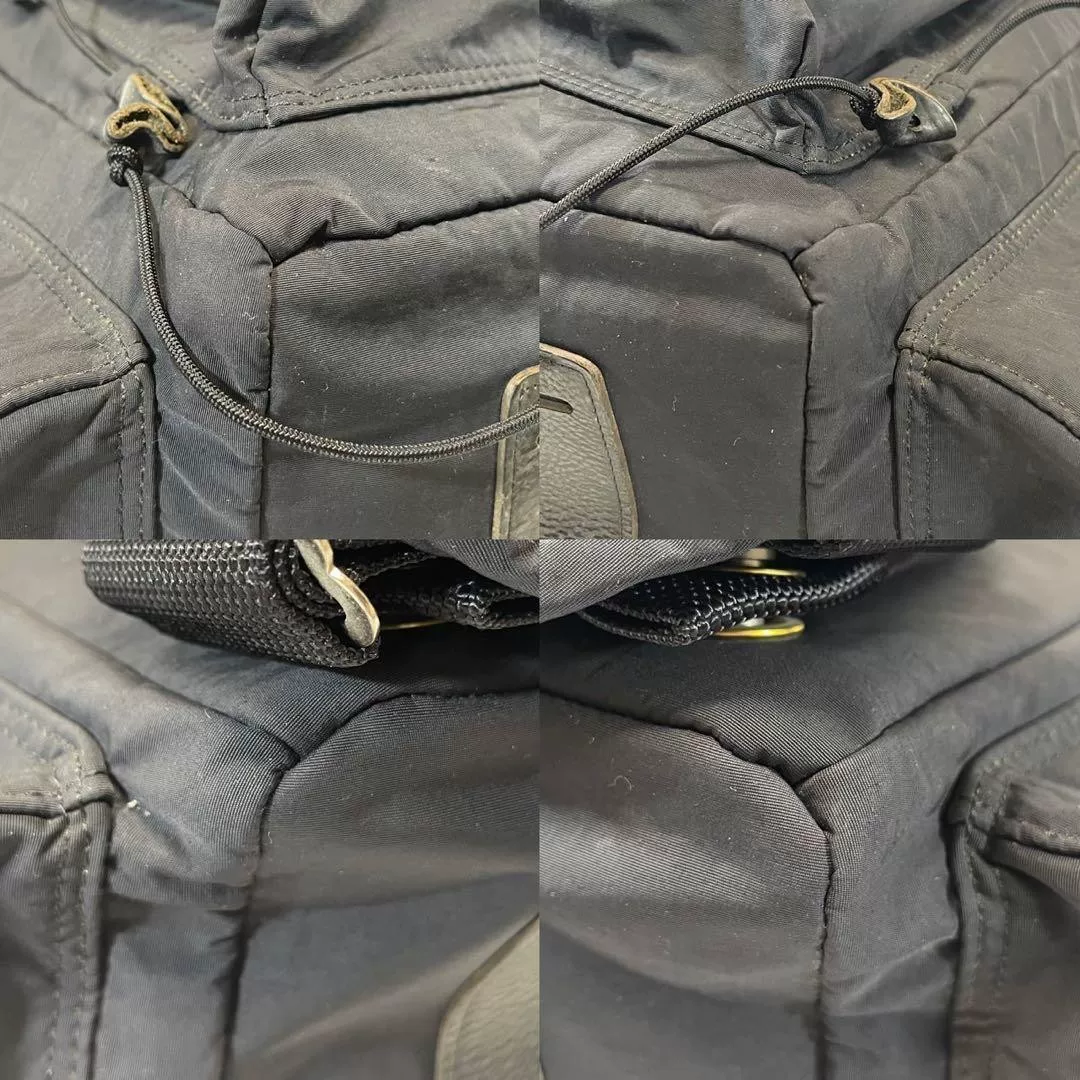 Porter Black Nylon Backpack — back