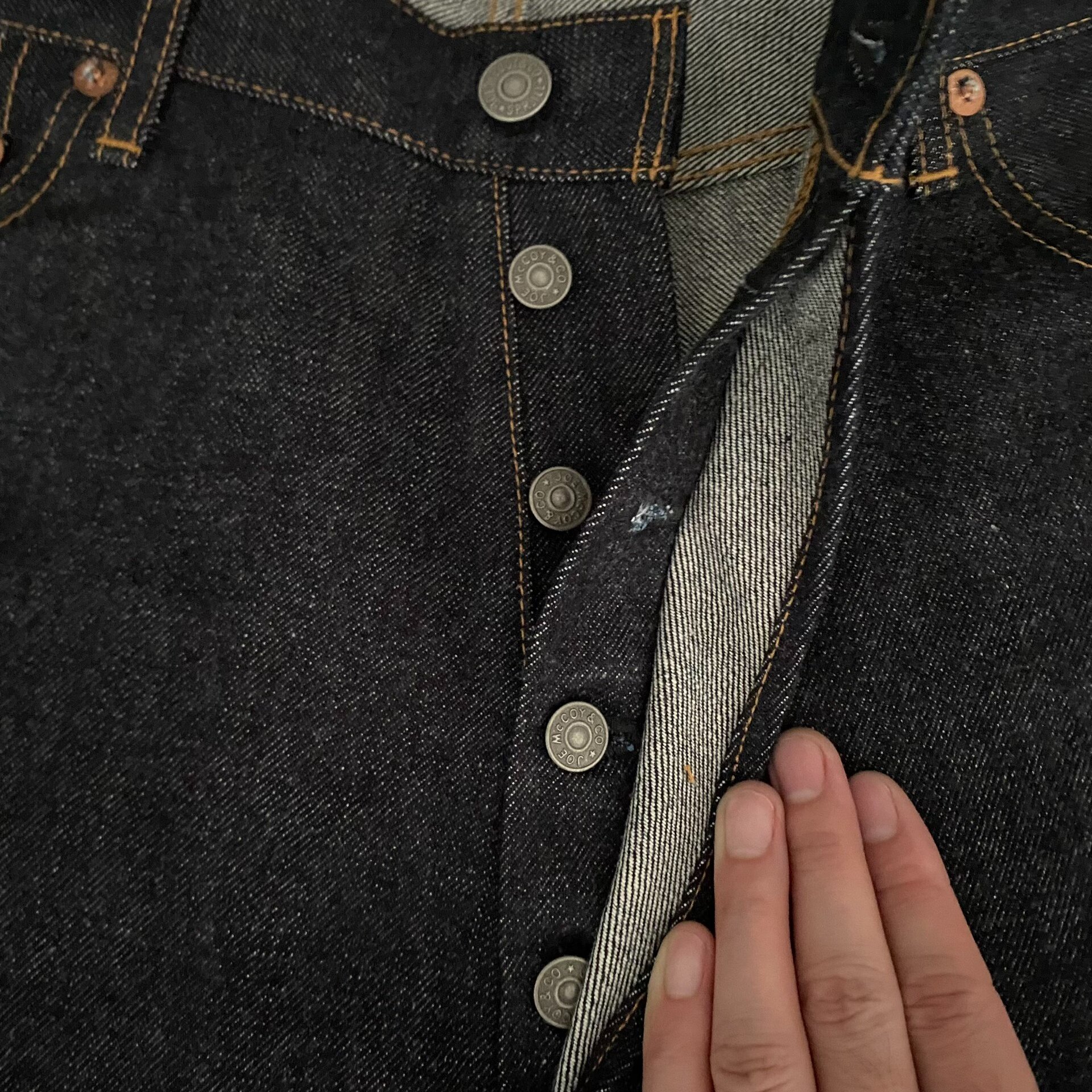 Joe Mccoy 901 Raw Denim Jeans — back