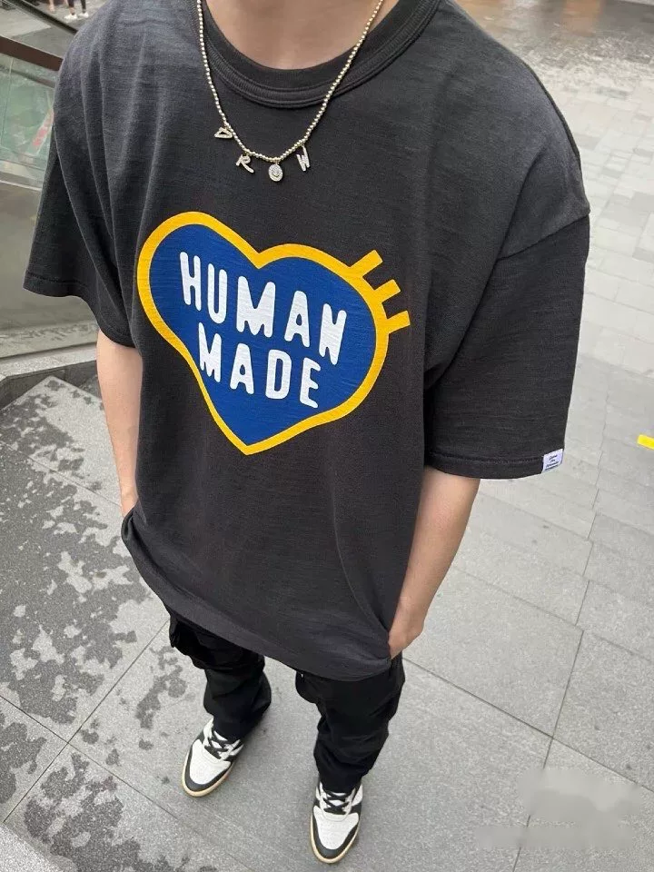 HUMAN MADE Heart Slub Cotton T-Shirt