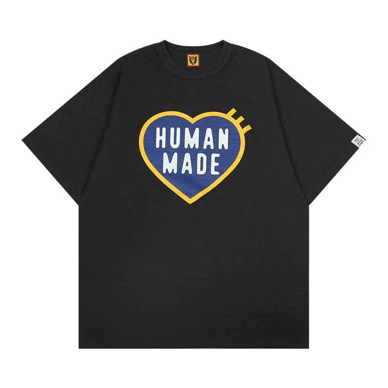 HUMAN MADE Heart Slub Cotton T-Shirt — detail