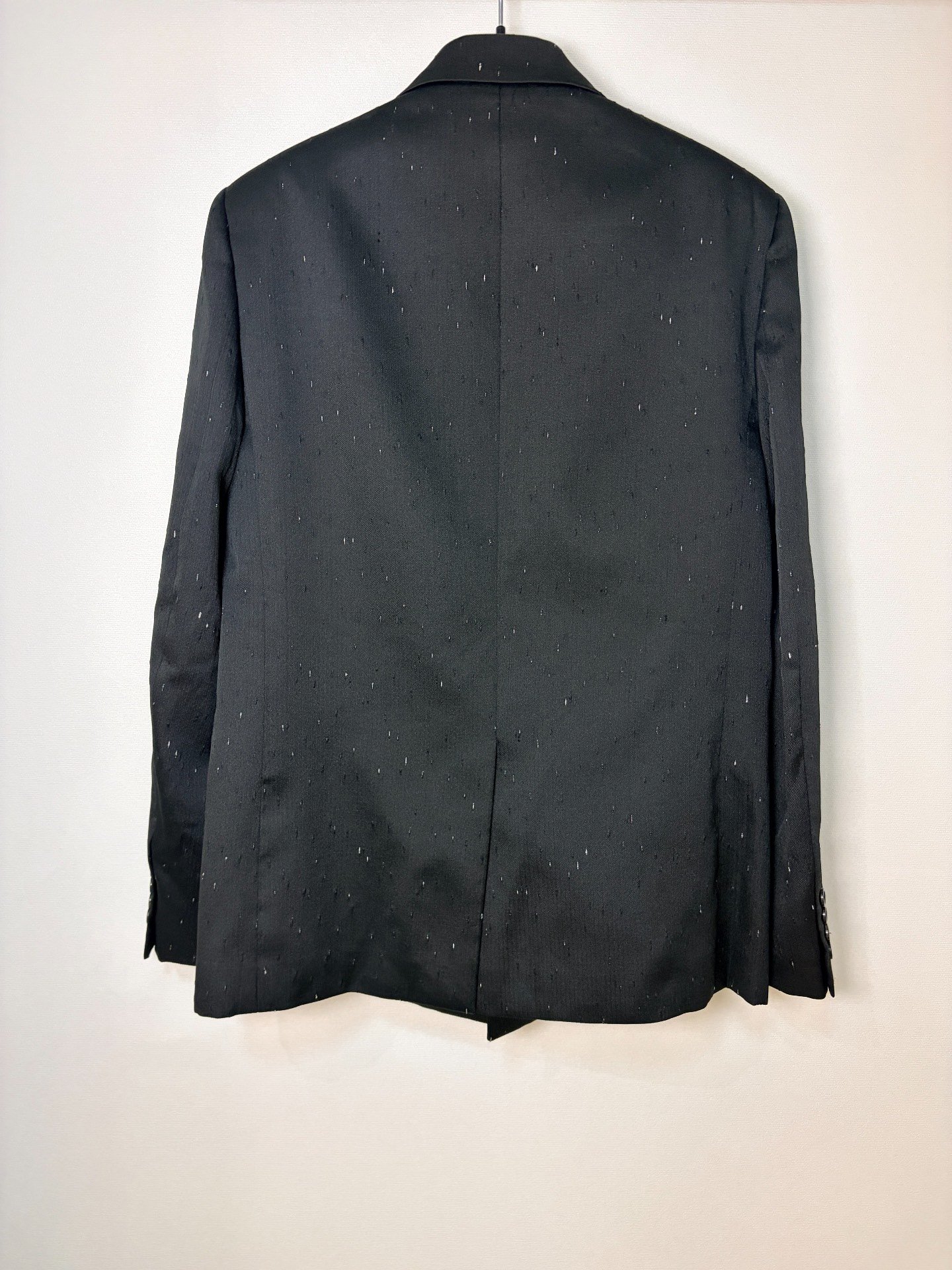 Saint Laurent Wool Speckled Blazer — front