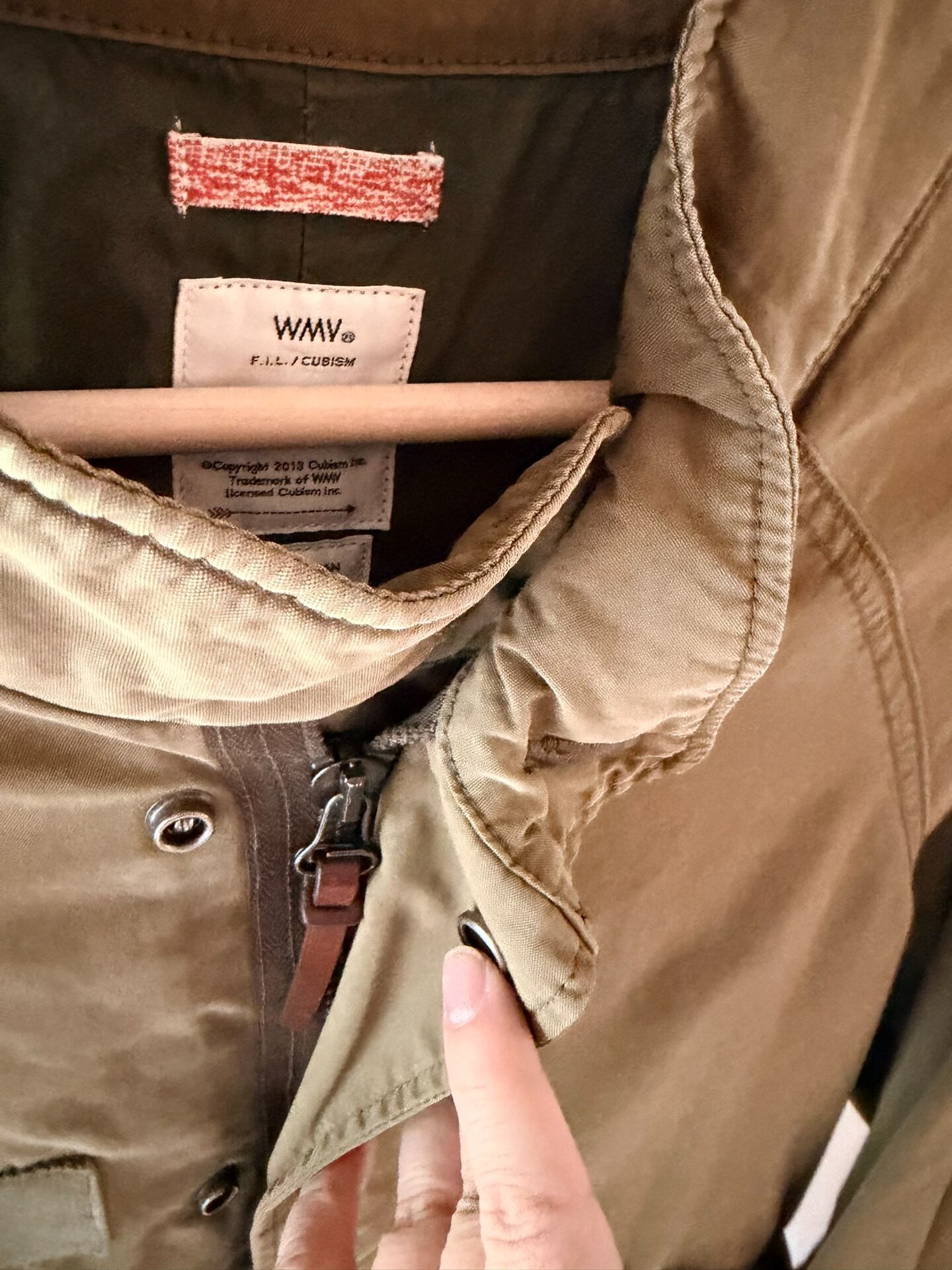 visvim 19AW WMV Six Five Parka — detail