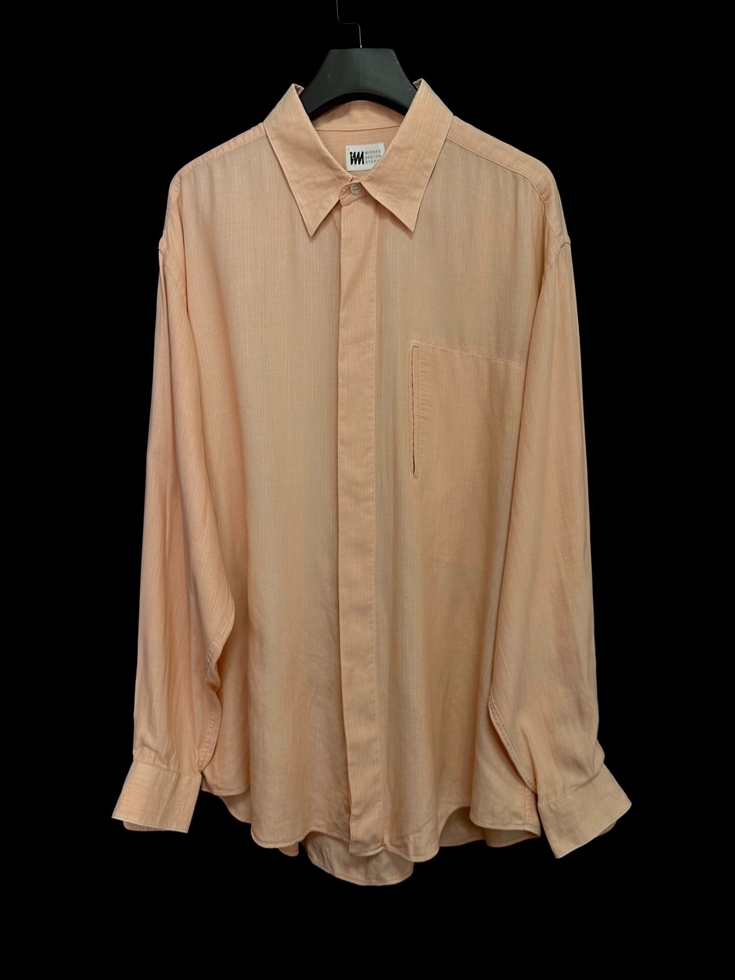 Issey Miyake 1980s Pink Cotton Linen Shirt