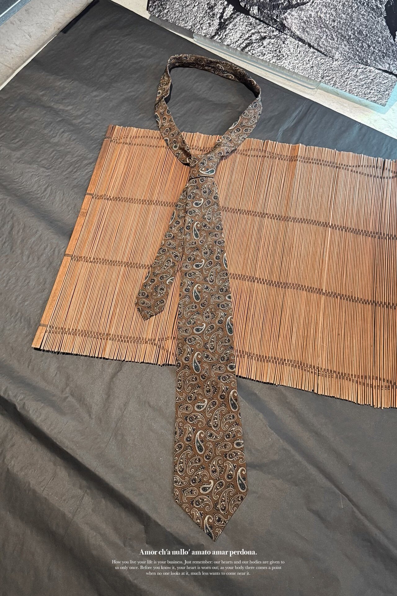 Yohji Yamamoto 90s Silk Paisley Tie