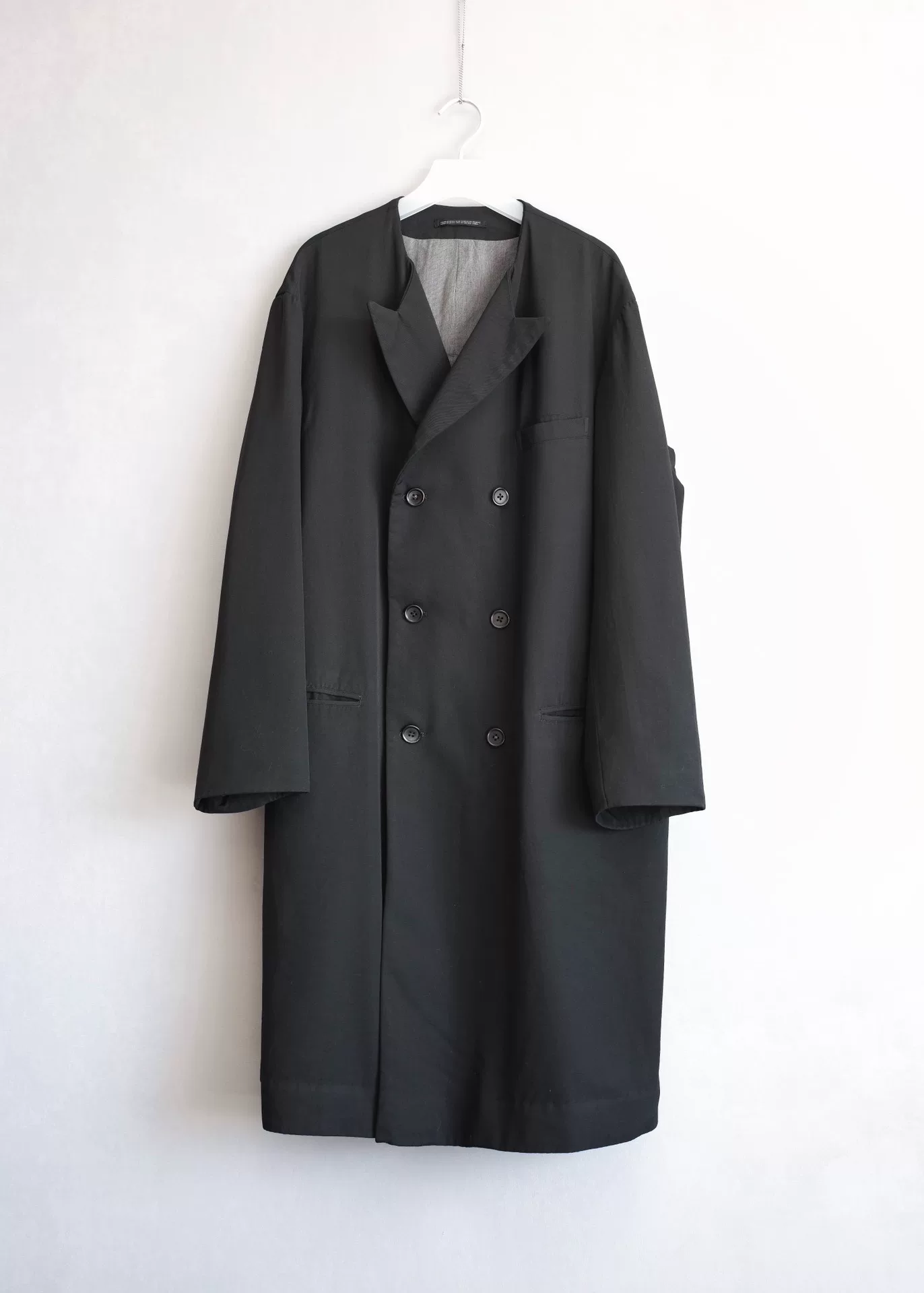 Yohji Yamamoto 98AW Garment-Dyed Double-Breasted Coat — back