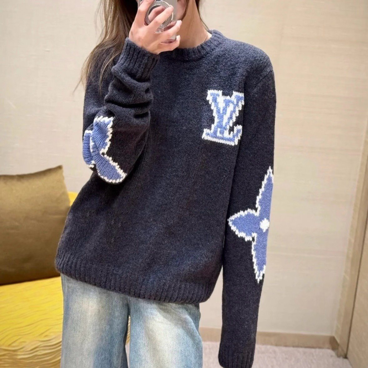 Louis Vuitton SS25 Ski Clover Knit Sweater
