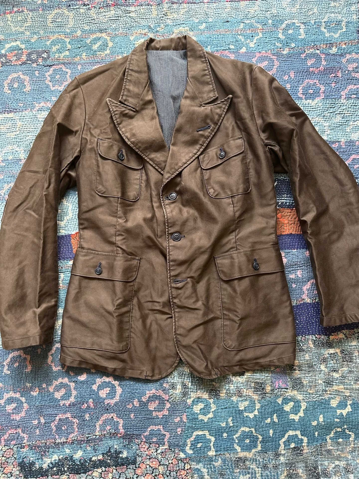 Mister Freedom Brown Peak Lapel Blazer