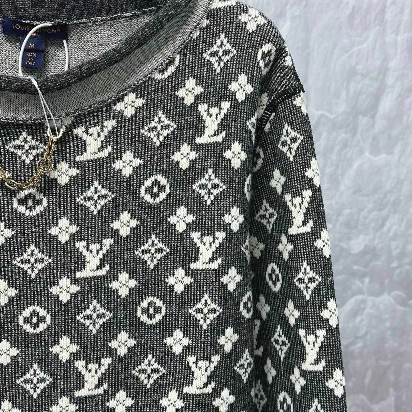Louis Vuitton Monogram Wool Sweater — back