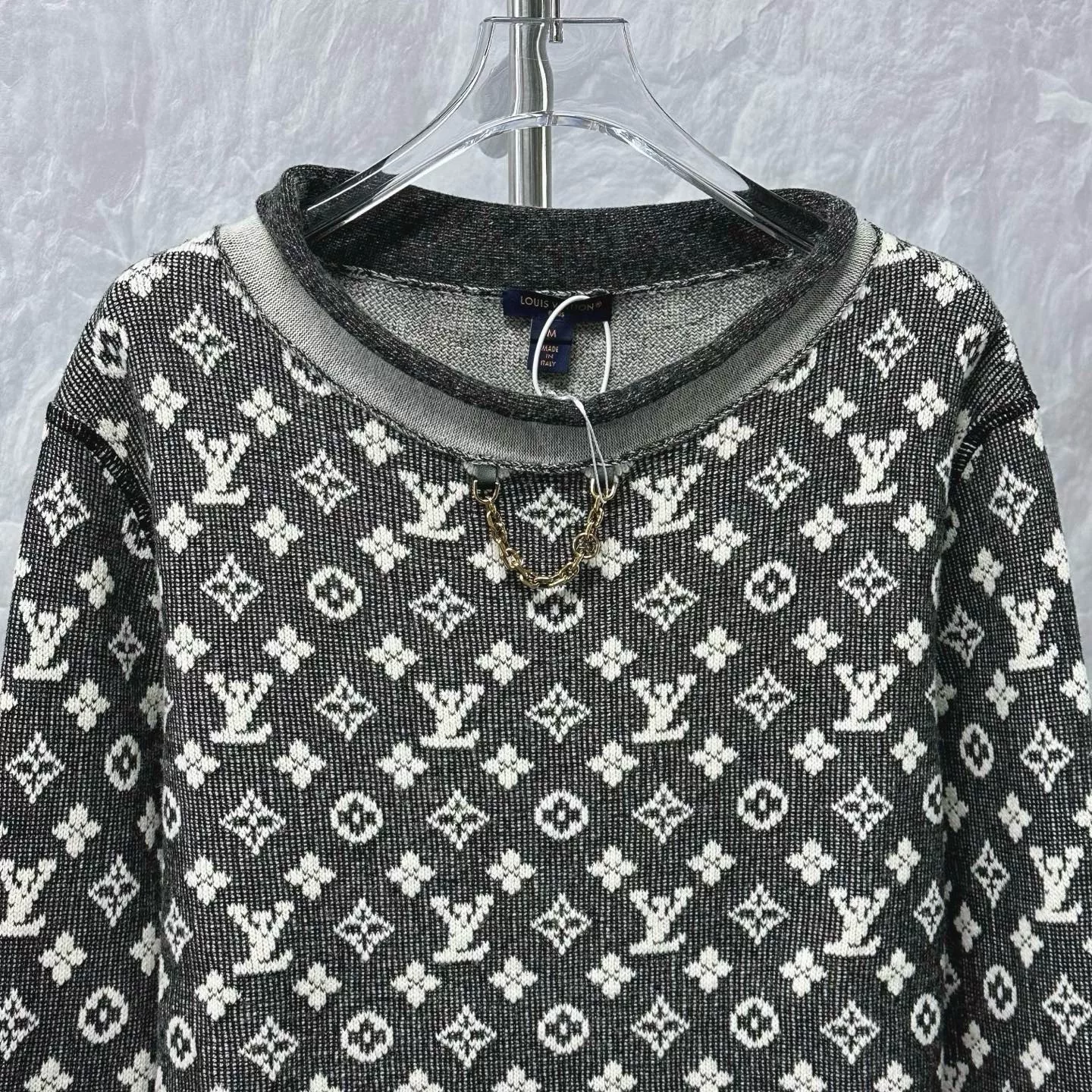 Louis Vuitton Monogram Wool Sweater — detail