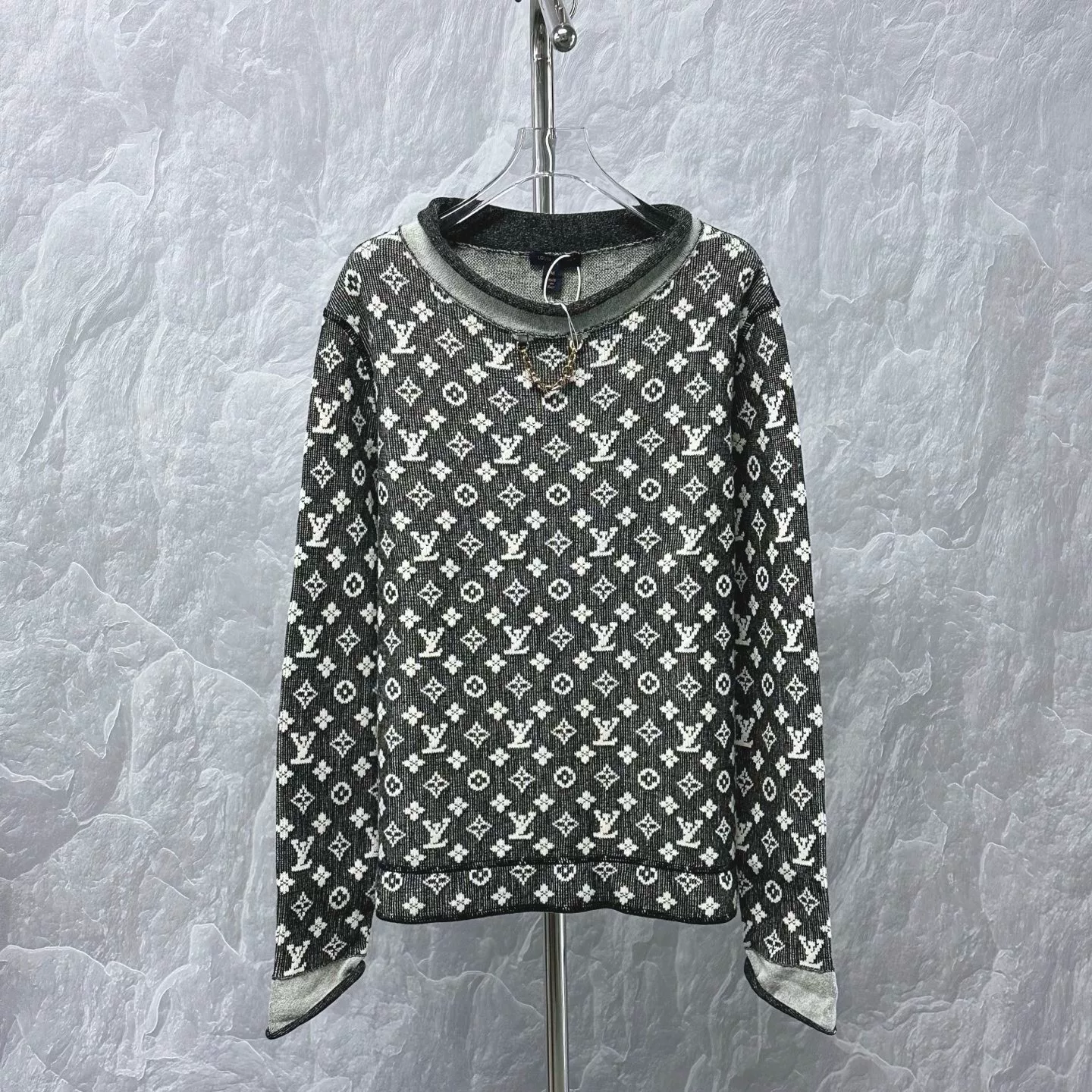 Louis Vuitton Monogram Wool Sweater — front