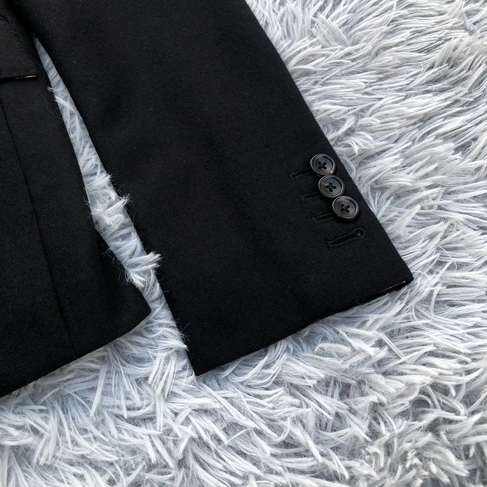 Thom Browne Black Striped Sleeve Suit — detail