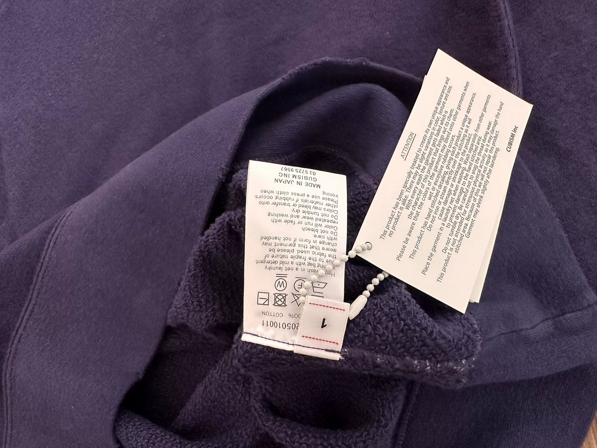 VISVIM 20AW JUMBO SWEAT L/S — detail