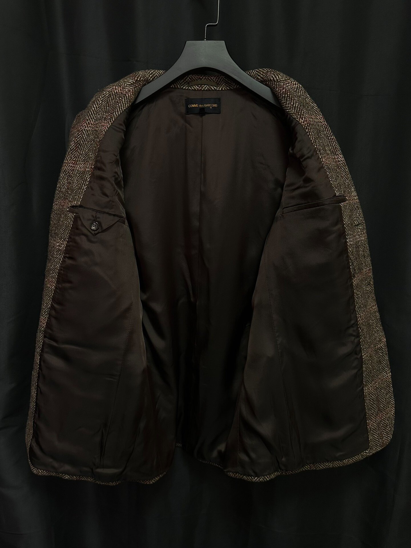 Comme des Garçons 1993 AW Patchwork Runway Coat — label
