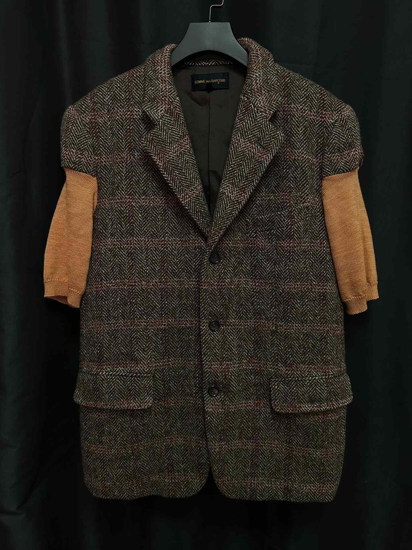 Comme des Garçons 1993 AW Patchwork Runway Coat — detail