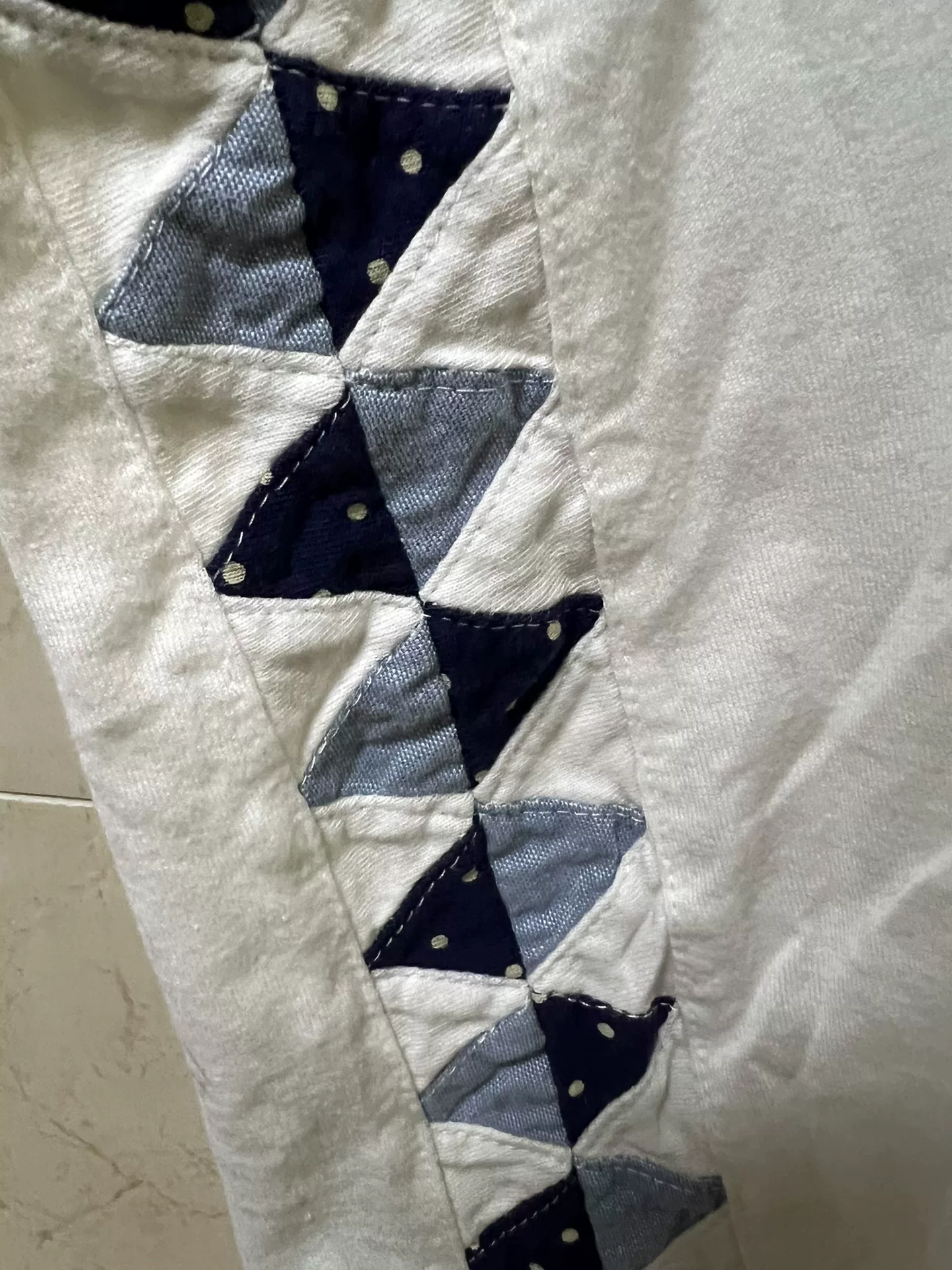 visvim Side Nez Perce Triangle Patchwork Tee — back