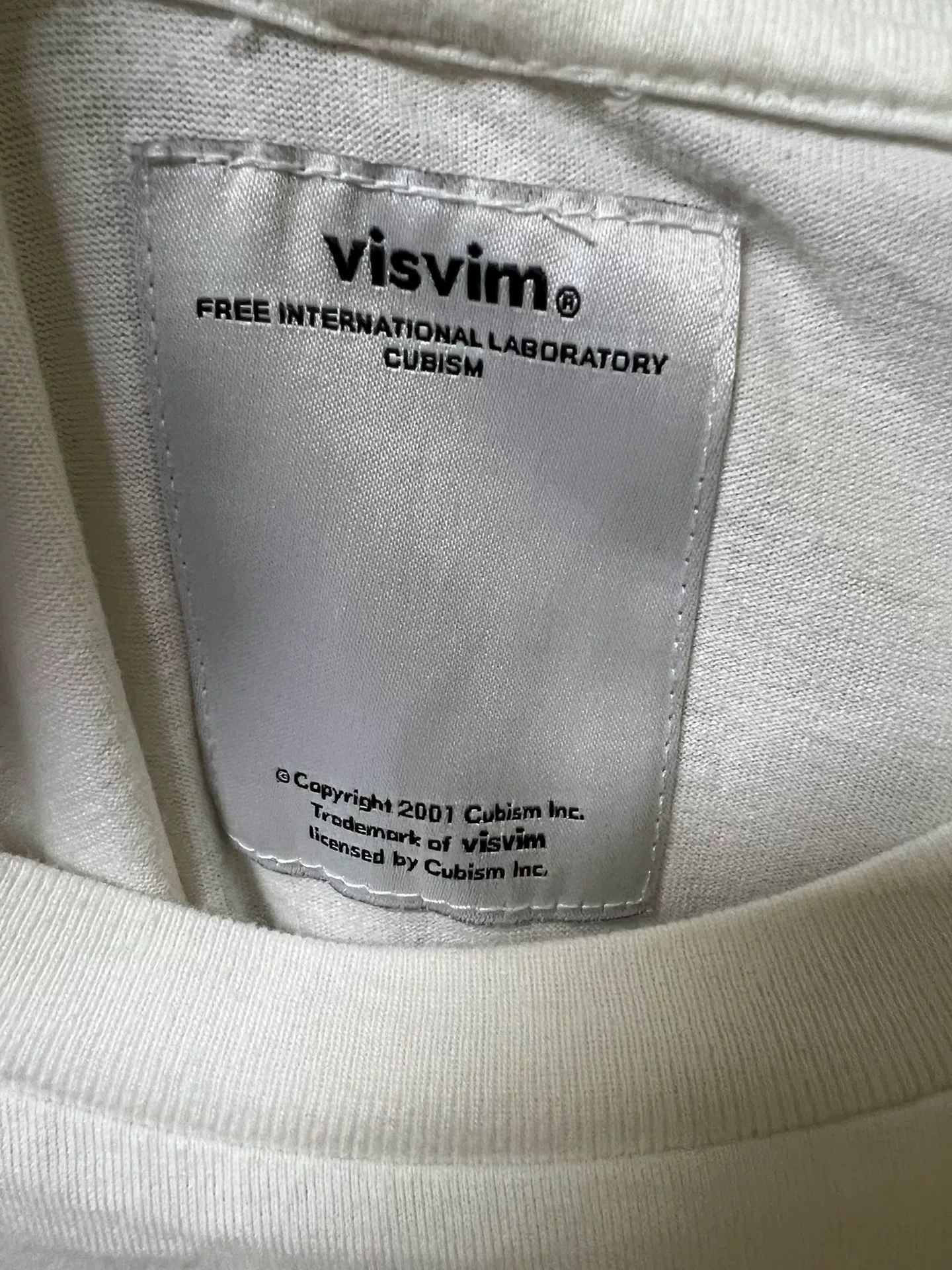 visvim Side Nez Perce Triangle Patchwork Tee — detail