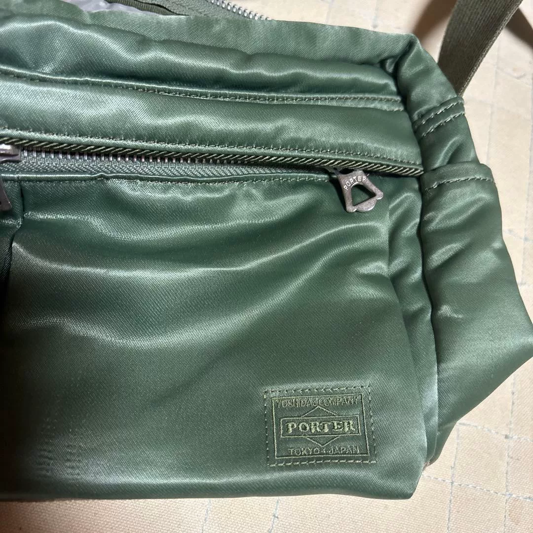 Porter Fade Green Crossbody Shoulder Bag — back