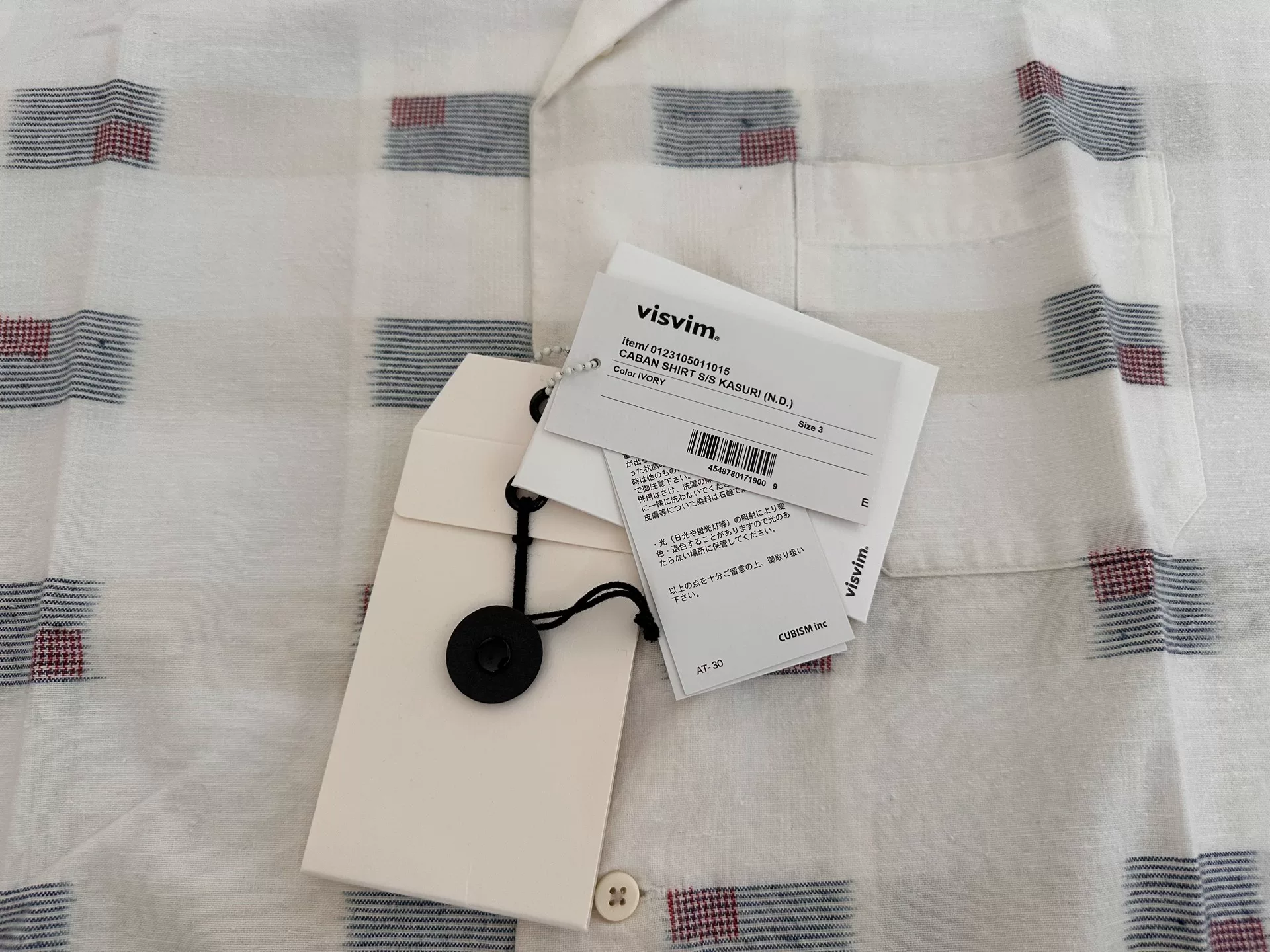VISVIM CABAN SHIRT S/S KASURI — detail