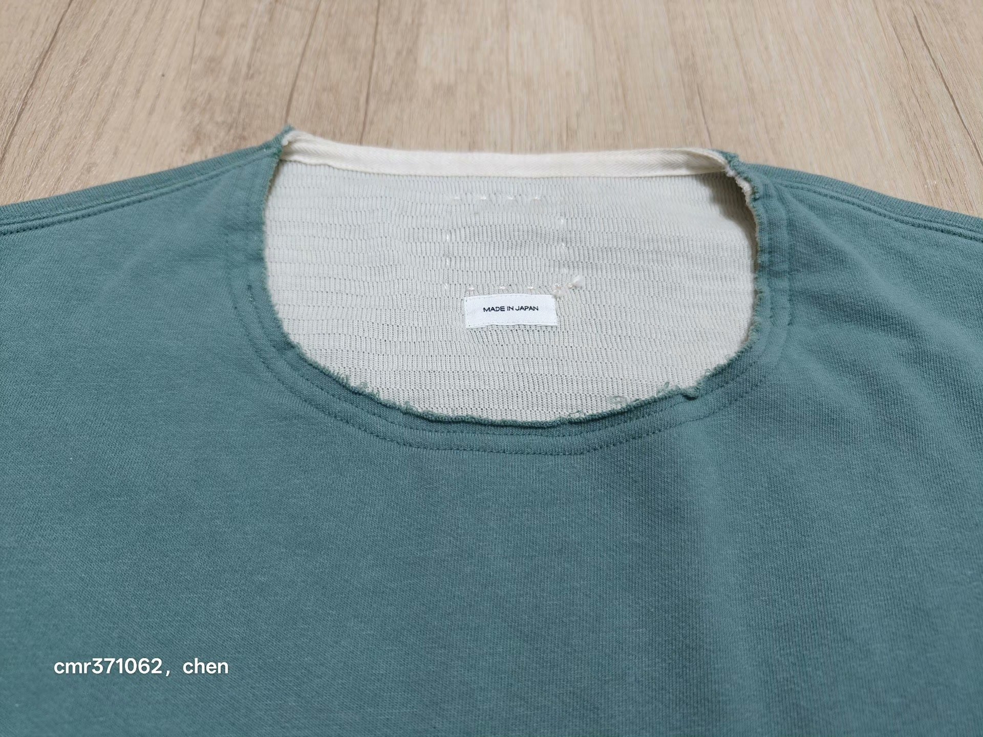 VISVIM 25AW BURROW DUAL SWEAT DMGD — front