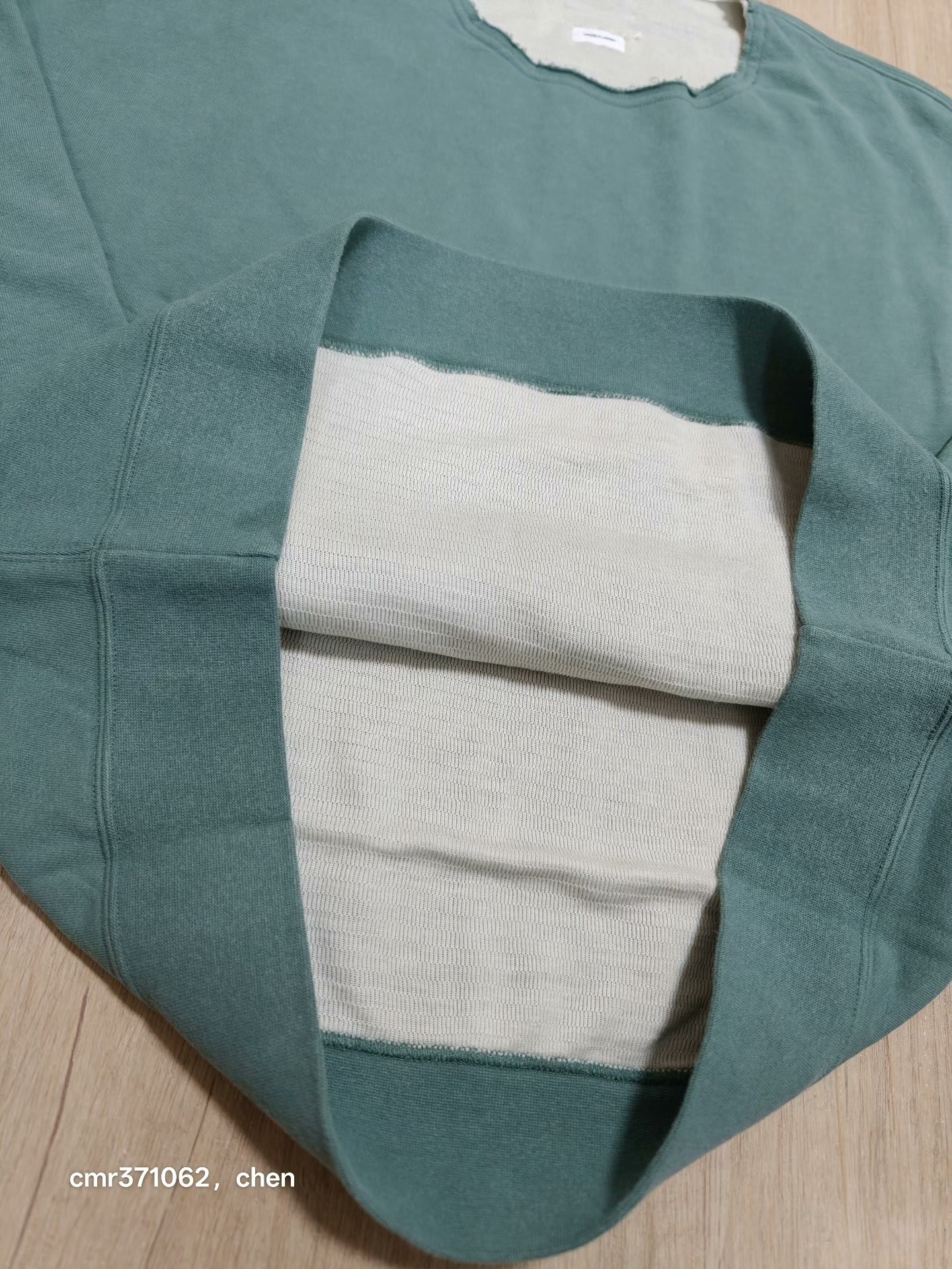 VISVIM 25AW BURROW DUAL SWEAT DMGD — label