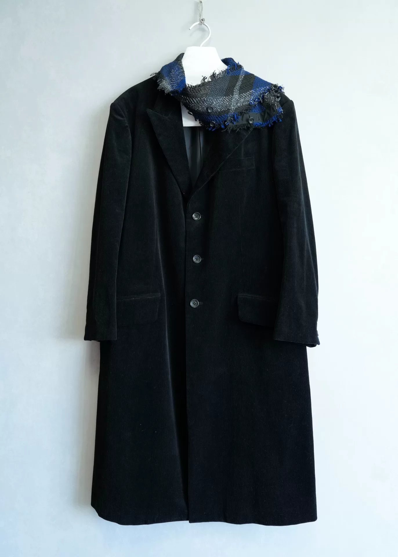 Yohji Yamamoto 22AW Runway Corduroy Coat — back