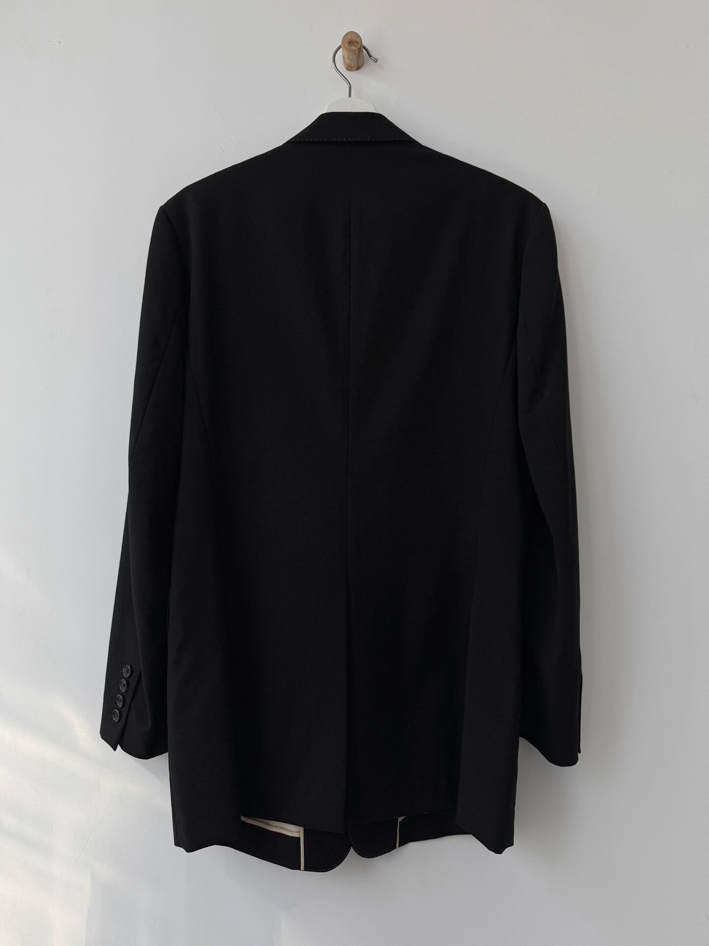 Yohji Yamamoto Y's Men's Wool Blazer — back