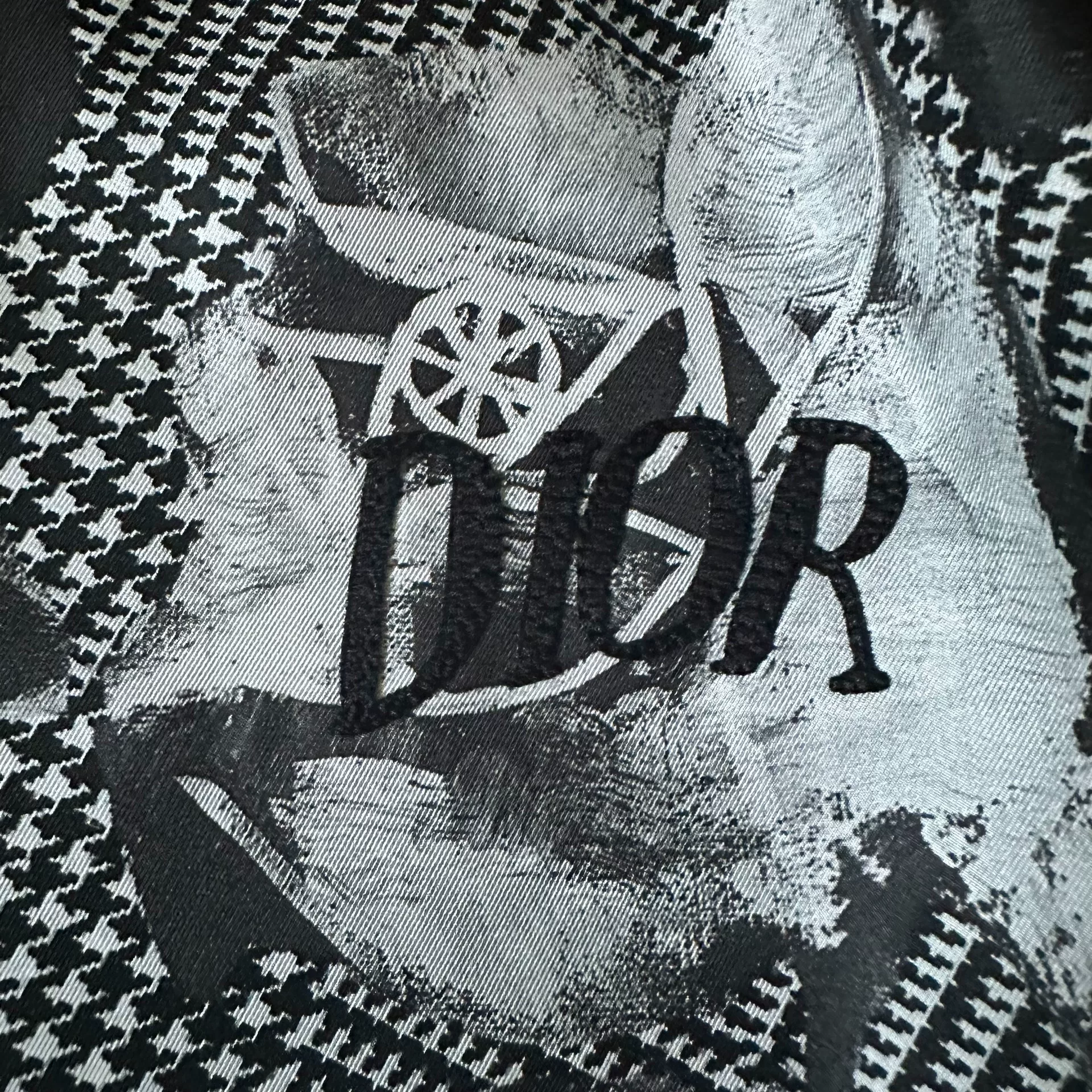 Dior Black White Rose Print Shirt — front